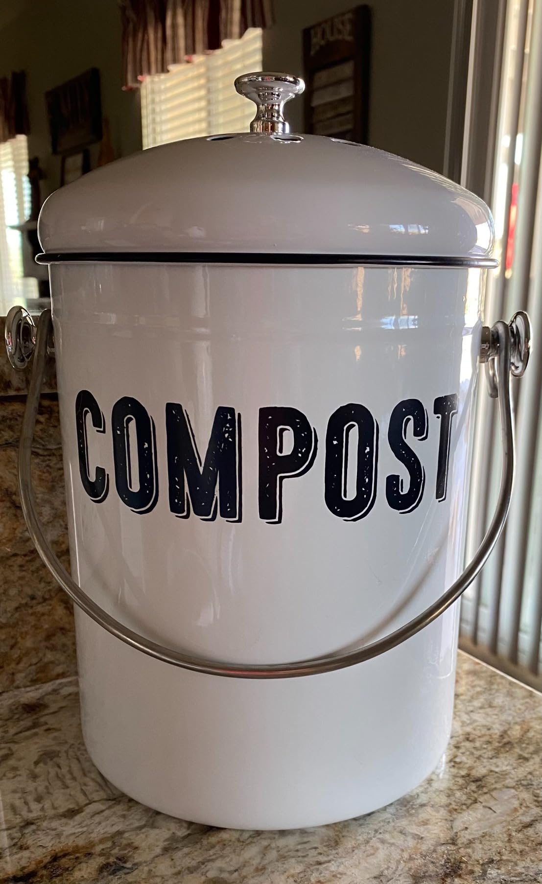 Granrosi Compost Bin Kitchen Counter, 1.3 Gallon, 3 Charcoal Filters customer photo 2