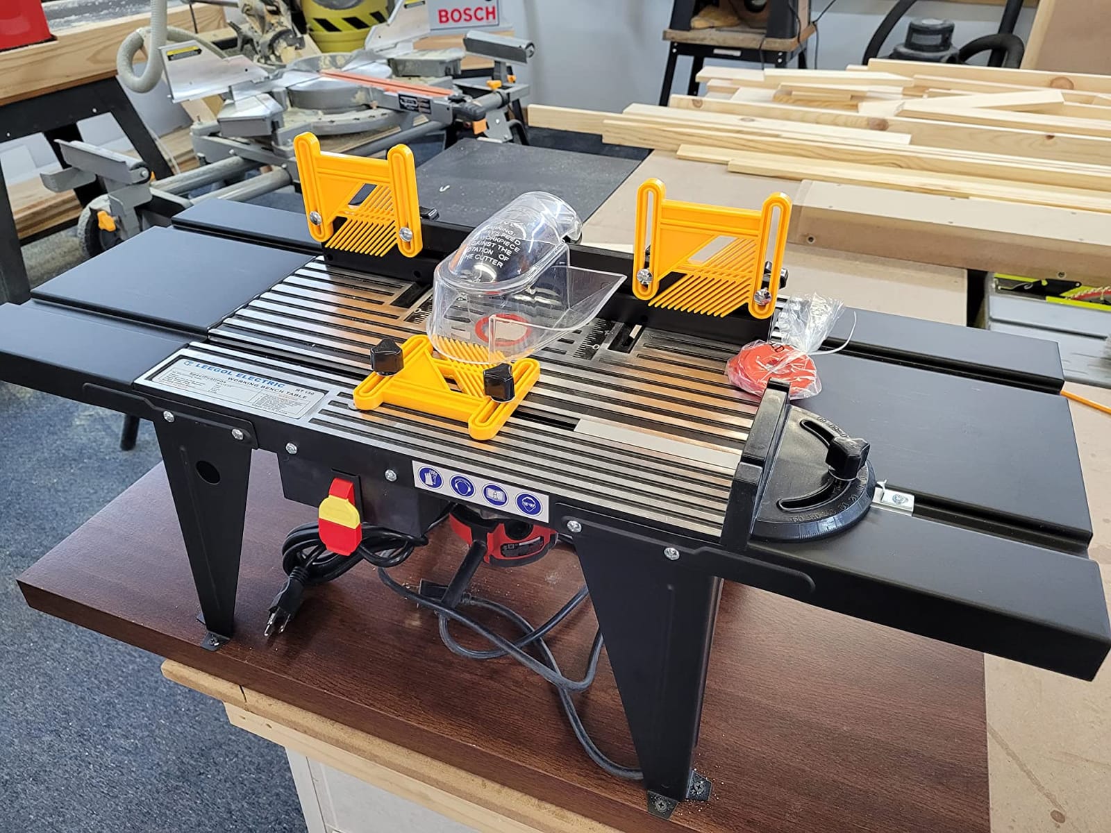 Leegol Electric Benchtop Router Table Wood Working Craftsman Tool (Router Table A) customer photo 1