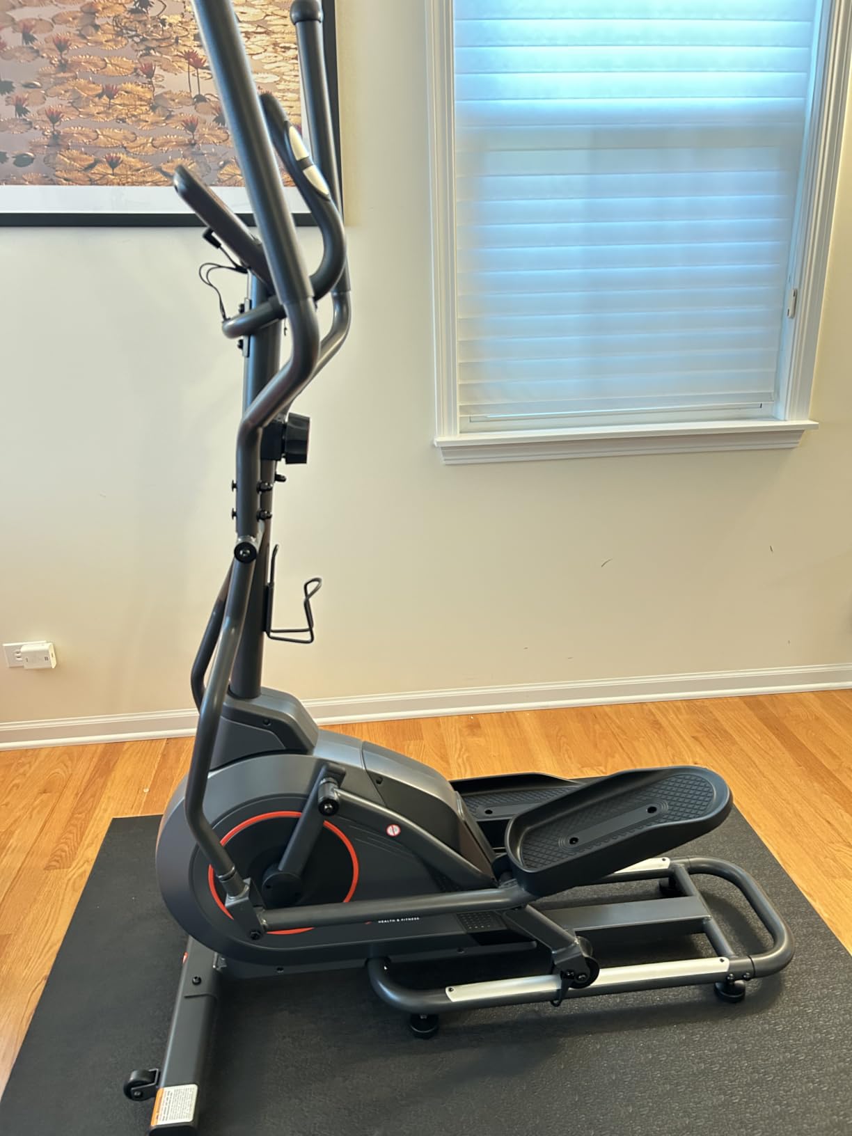 Sunny Health & Fitness Smart Upright Elliptical Machine with Pulse Sensor customer photo 1