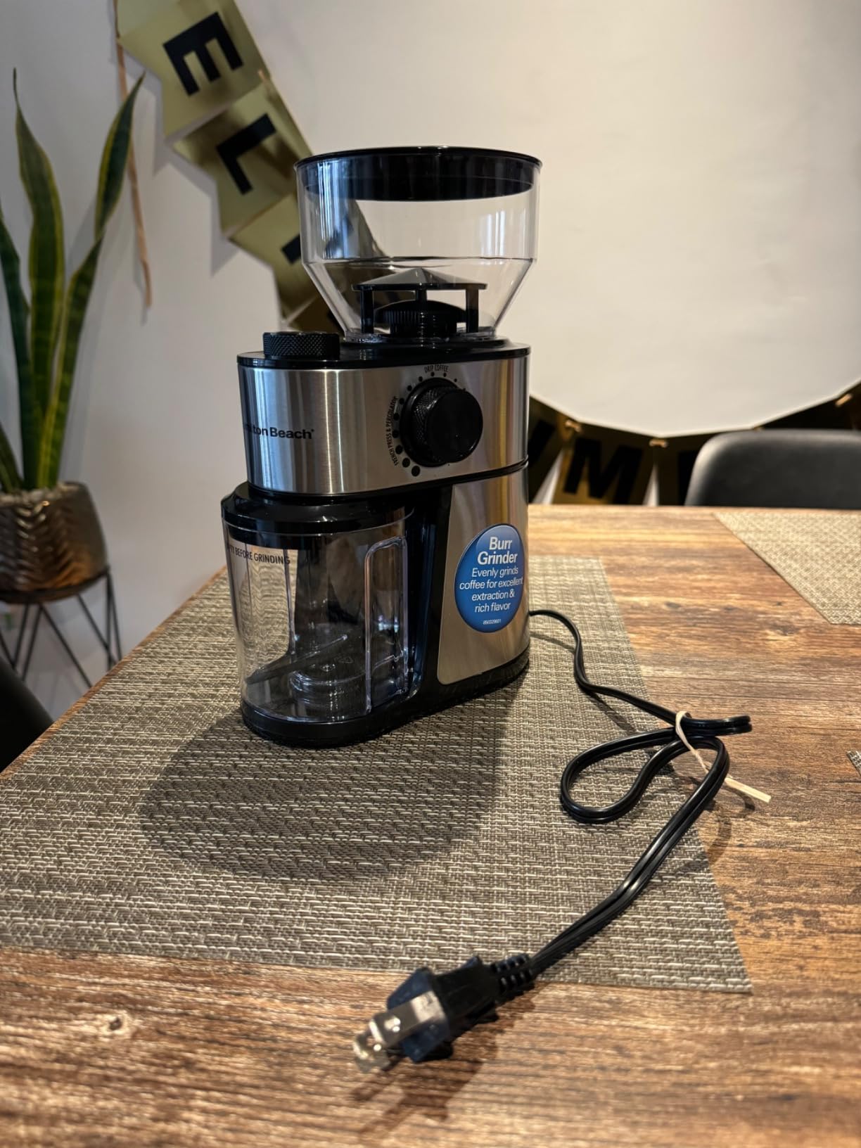 Hamilton Beach Electric Burr Coffee Grinder with Large 16 oz. Hopper customer photo 2