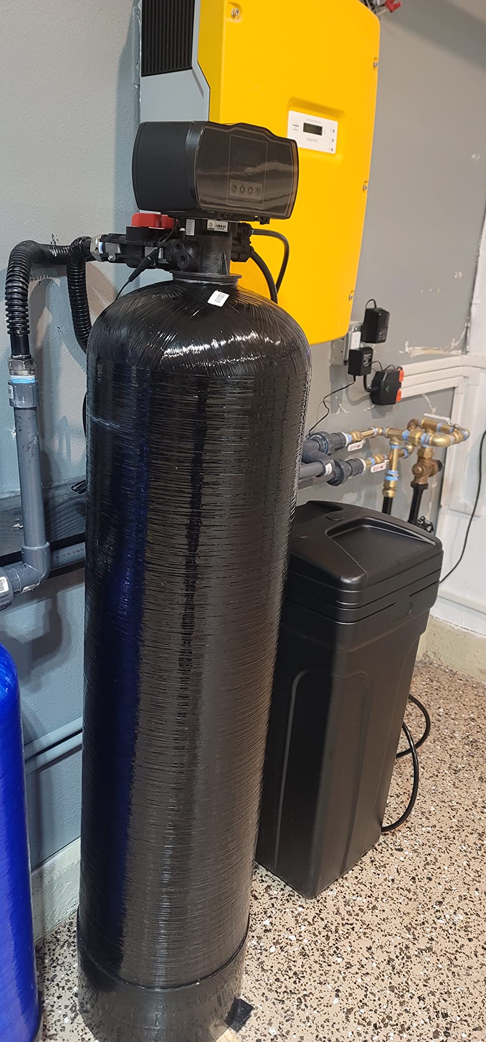PRO+AQUA Heavy Duty Whole House Water Softener System – 80,000 Grain Capacity, Premium Long-Lasting Resin, 1