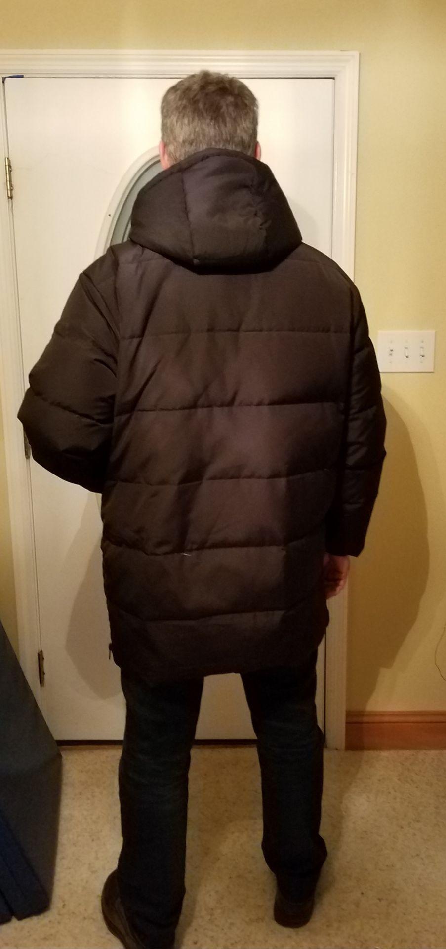 Orolay Men's Thickened Down Jacket Hooded Winter Puffer Jacket with 6 Pockets customer photo 2