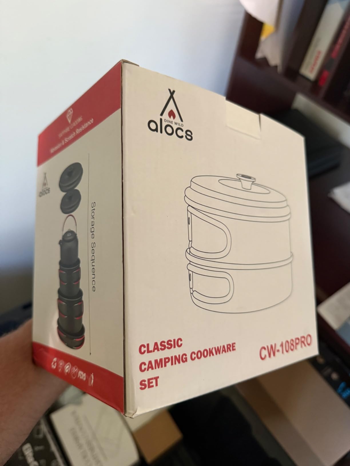 ALOCS Camping Cookware Set Camping Gear Compact Camping Pots and Pans Set customer photo 1