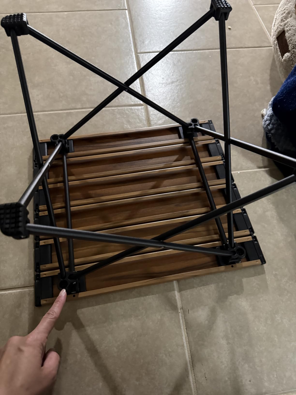 iClimb Ultralight Compact Camping Folding Table (Black - S) customer photo 1