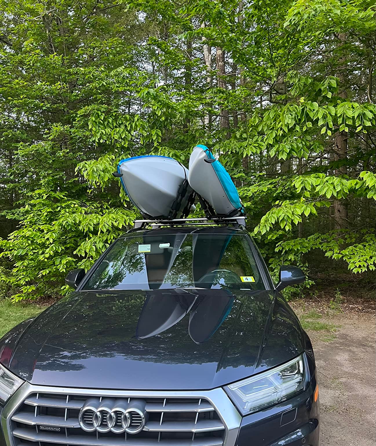Leader Accessories Folding Kayak Roof Rack 4 PCS/Set, J Bar for 2 Kayaks customer photo 2