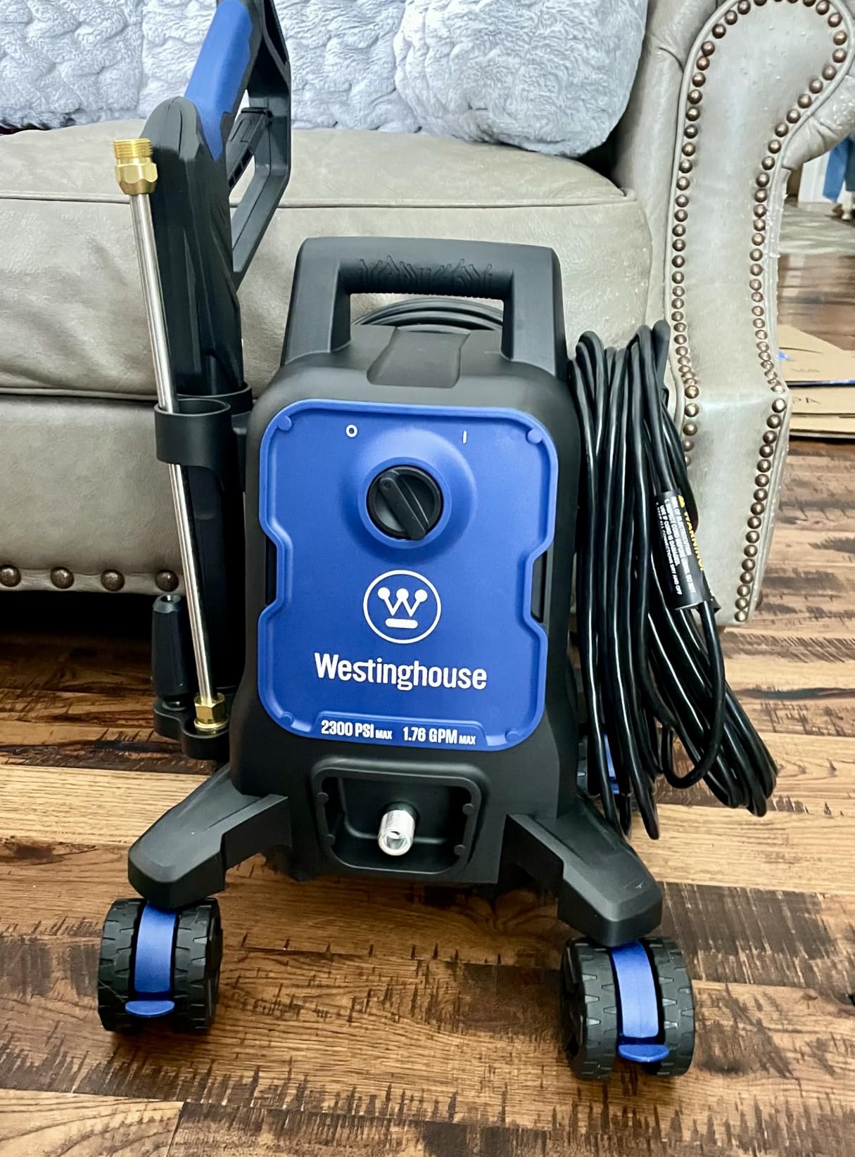 Westinghouse ePX3100 Electric Pressure Washer, 2300 Max PSI 1.76 Max GPM with Anti-Tipping Technology, Onboard Soap Tank, Pro-Style Steel Wand, 5-Nozzle Set, for Cars/Fences/Driveways/Home/Patios customer photo 1