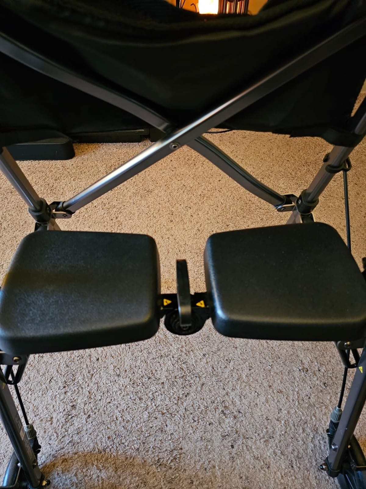 Stander Space Saver Rollator, Lightweight Folding Rolling Walker with Seat for Seniors & Adults, 4-Wheel Mobility Aid with 6-inch Wheels, Locking Brakes & Padded Seat with Backrest, Black Walnut customer photo 2