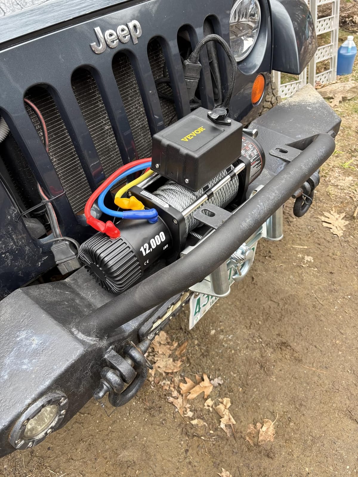 VEVOR Electric Winch 12000 lbs 12V DC Truck Winch 0.36in x 85ft Steel Cable customer photo 1