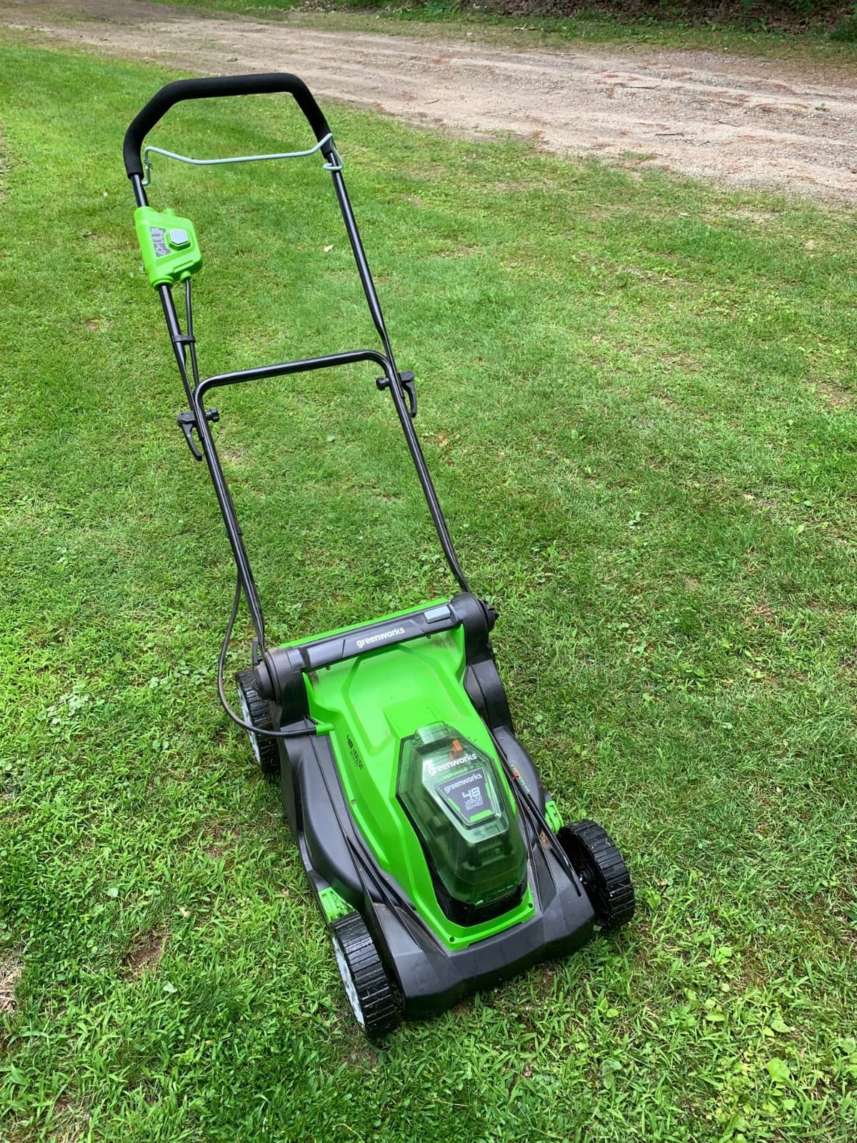 Greenworks 48V (24V x 2) 17in Push Lawn Mower, (2) 4.0 Ah Batteries Kit customer photo 1
