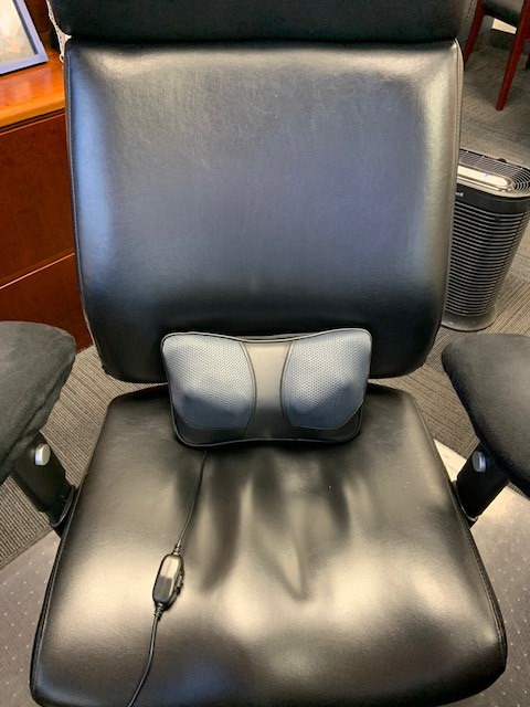 VIKTOR JURGEN Shiatsu Back Massager with Heat for Pain Relief, Gray customer photo 1