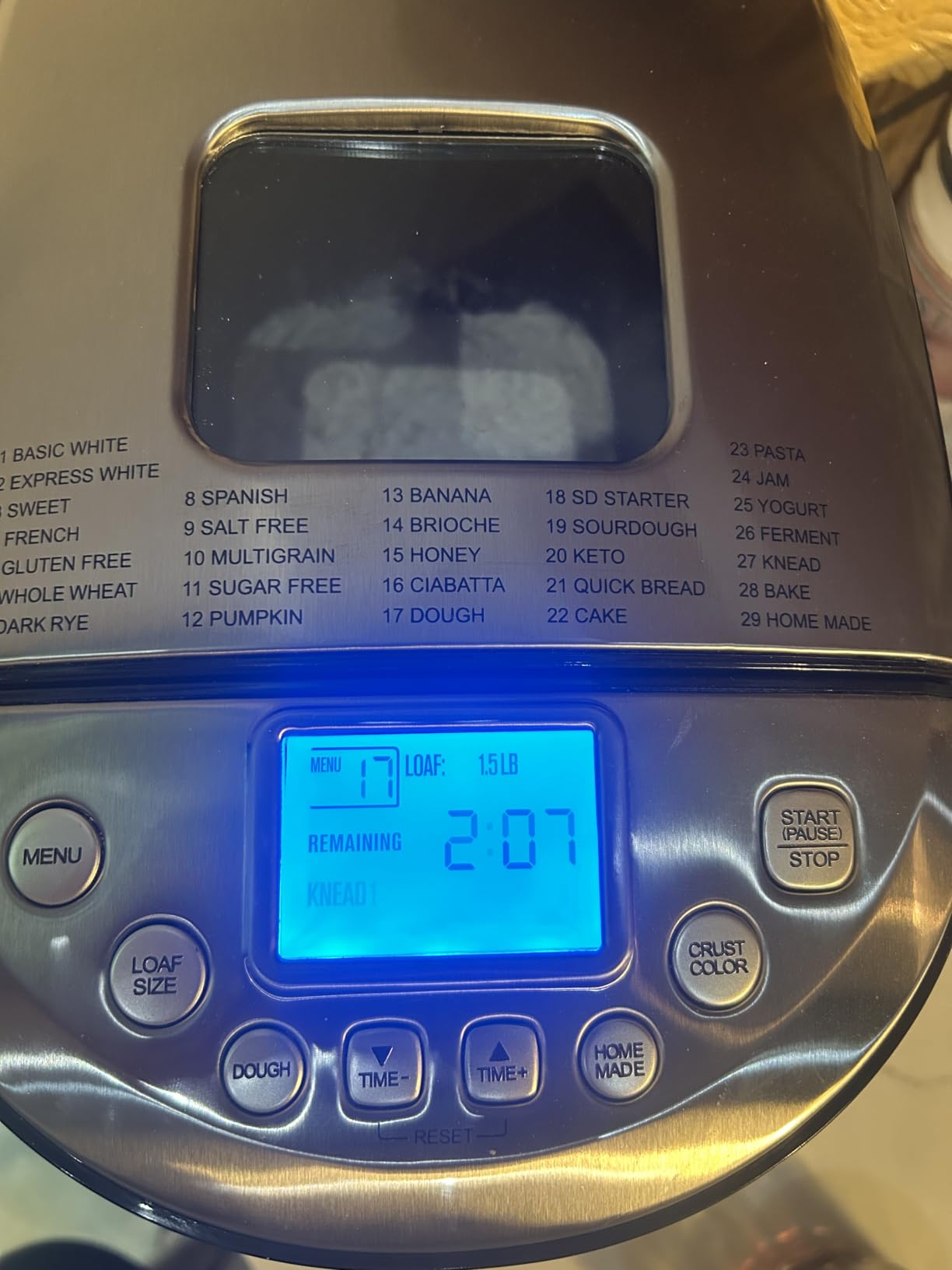 KITCHENARM 29-in-1 SMART Bread Machine with Gluten Free Setting 2LB 1.5LB 1LB Bread Maker Machine with Homemade Cycle - Stainless Steel Breadmaker with Recipes Whole Wheat Bread Making Machine customer photo 1
