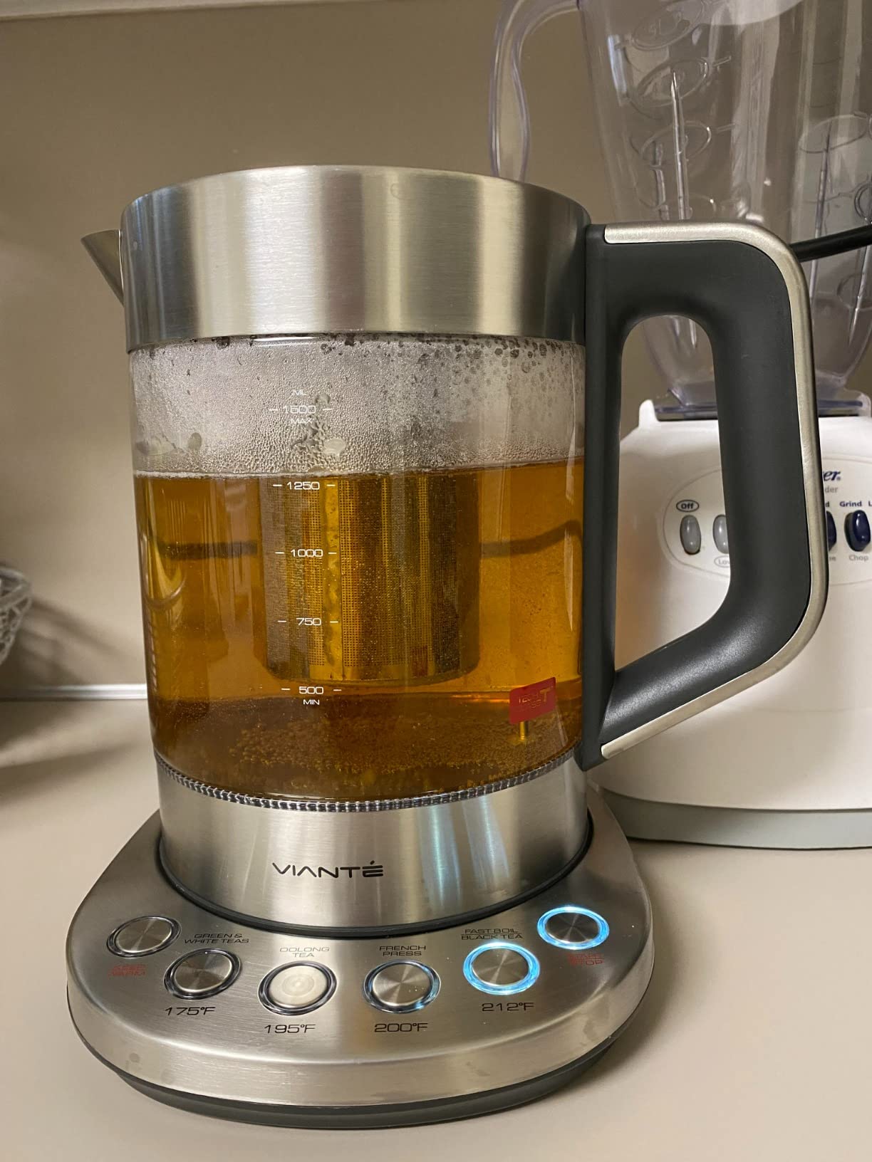 Viante Alba Electric Tea Kettle With Infuser, No Plastic, 1.5L customer photo 2