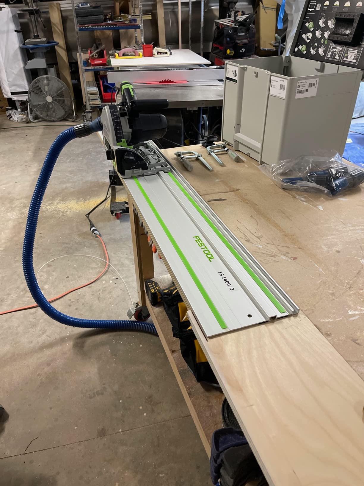 Festool Plunge-Cut Track Saw TS 55 FEQ-F-Plus-FS with 55-Inch (1400mm) Guide Rail customer photo 1