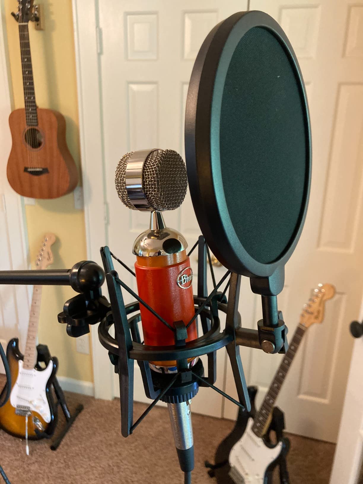 Bluebird Shock Mount with Pop Filter, Windscreen and Shockmount to Reduce Vibration Noise Matching Mic Boom Arm for Bluebird SL Microphone by YOUSHARES customer photo 1