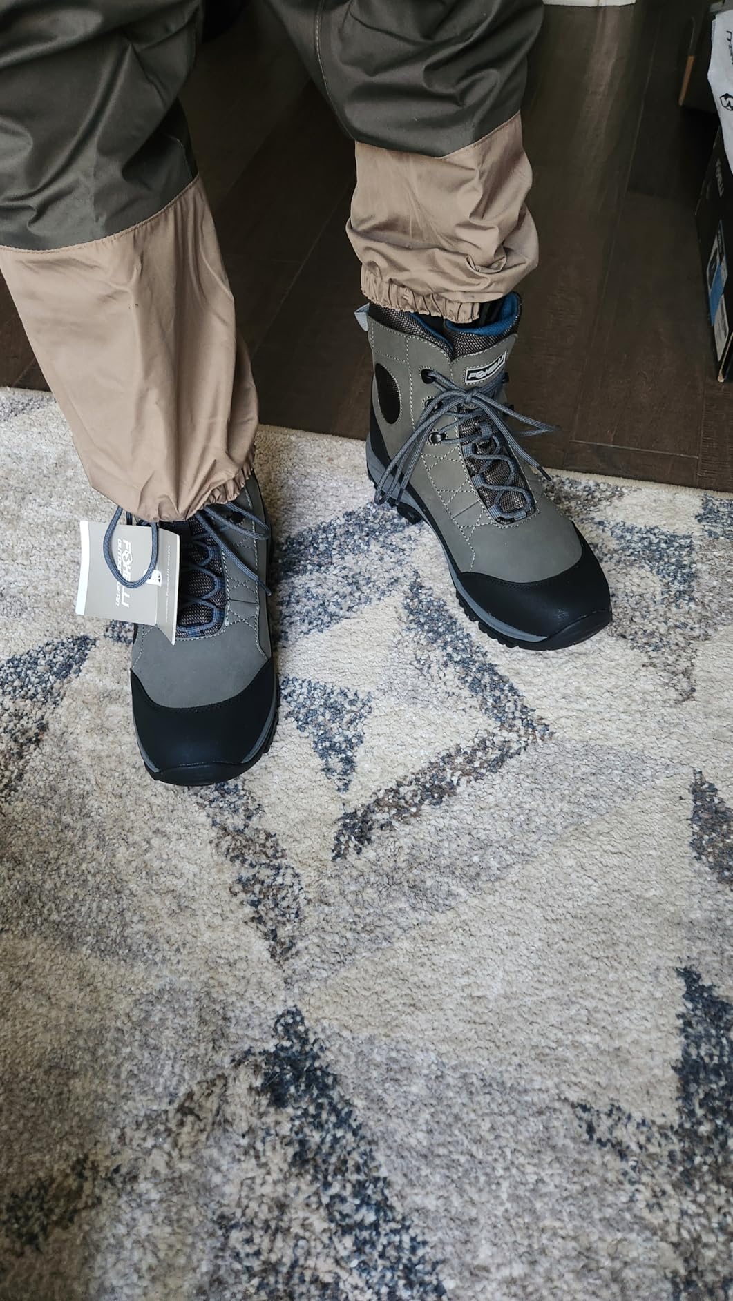 Foxelli Wading Boots – Lightweight Fly Fishing Boots for Men, Rubber Sole Wading Shoes customer photo 2
