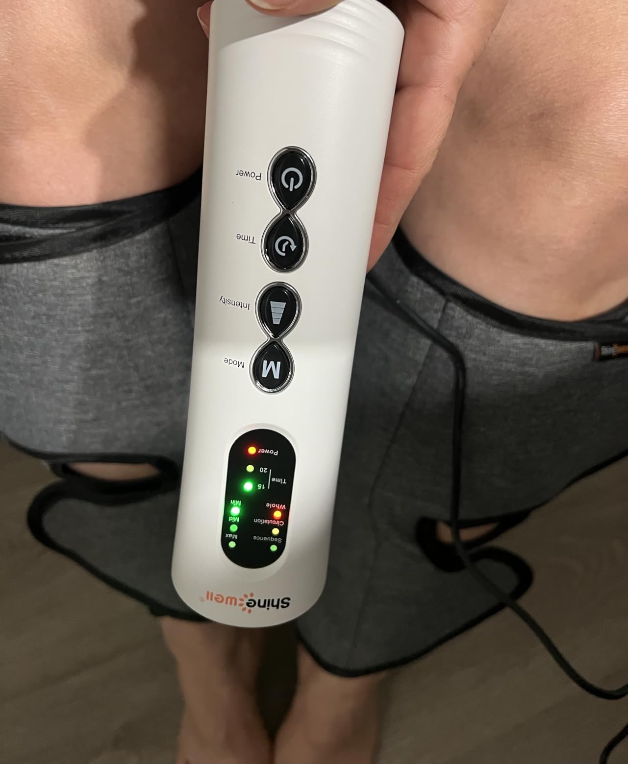 SHINE WELL Air Compression Leg Massager for Circulation and Pain Relief Fsa customer photo 2