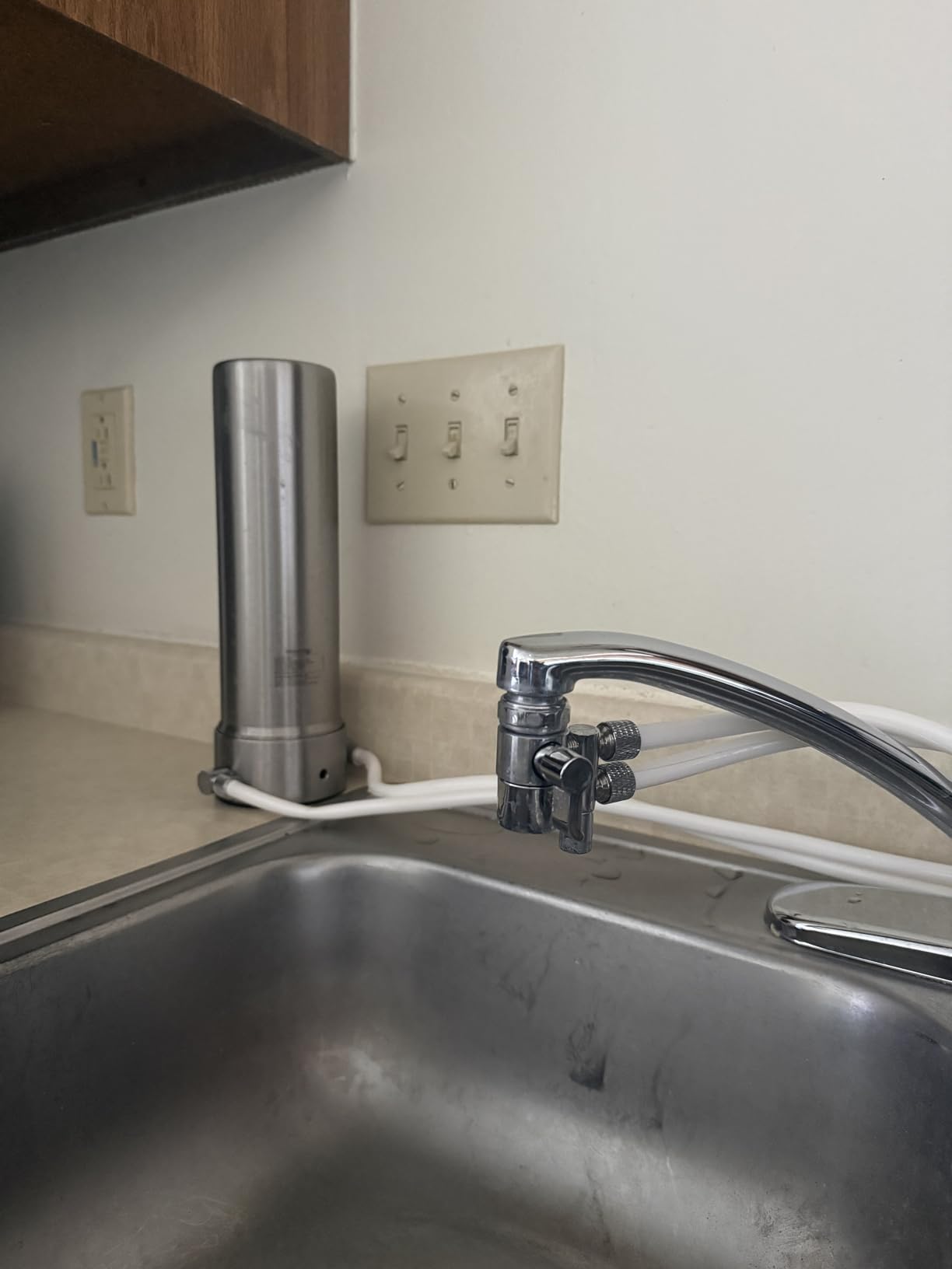 Waterdrop CTF-01 Water Filter for Sink Faucet, Stainless Steel, 1 Filter customer photo 2