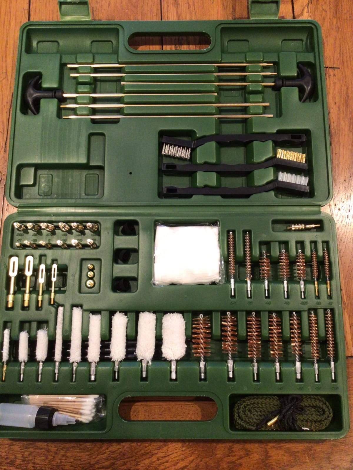 GuardTech Plus Universal Gun Cleaning Kit - Pro Grade Gun Cleaner and Handgun, Rifle and Shotgun Cleaner with Brass Jags, Cotton Patches & Bore Rope - Complete Firearm Cleaning Kits for Guns customer photo 1