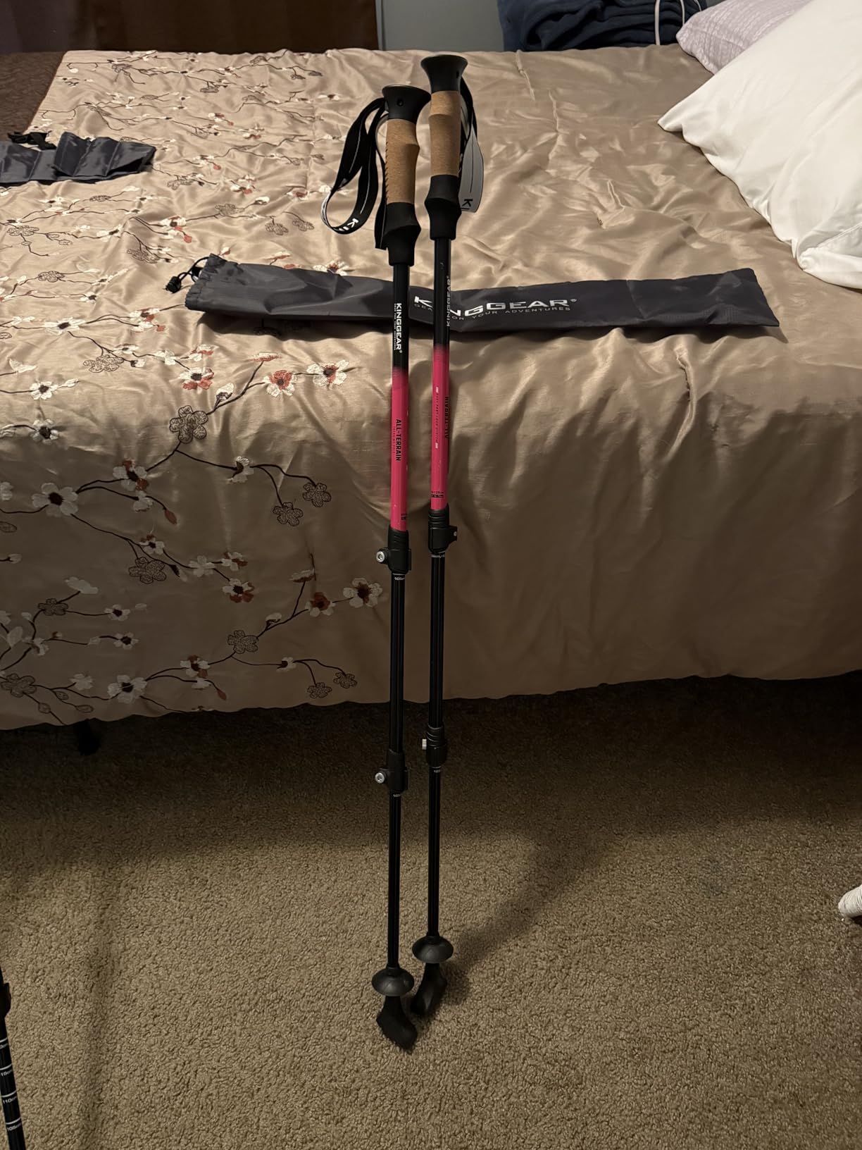 KINGGEAR Trekking Poles 7075 Aluminum Lightweight Hiking Sticks customer photo 2