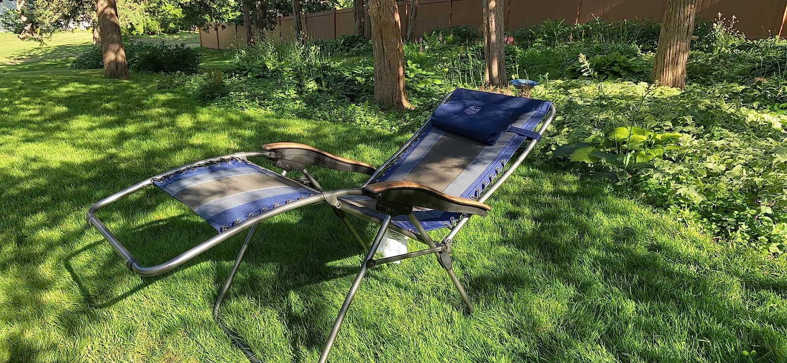 Timber Ridge Oversized Zero Gravity Chair, Padded Reclining Lounge Chair with Adjustable Headrest & Cup Holder, Heavy Duty Support 350 lbs, Foldable for Camping, Lawn, Outdoor & Indoor customer photo 1