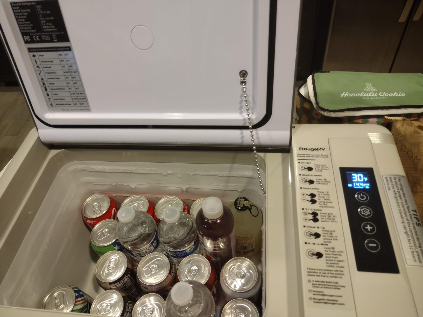 BougeRV 12v refrigerator 23 Quart, -8℉~50℉ Portable Freezer for Car, Grey customer photo 1