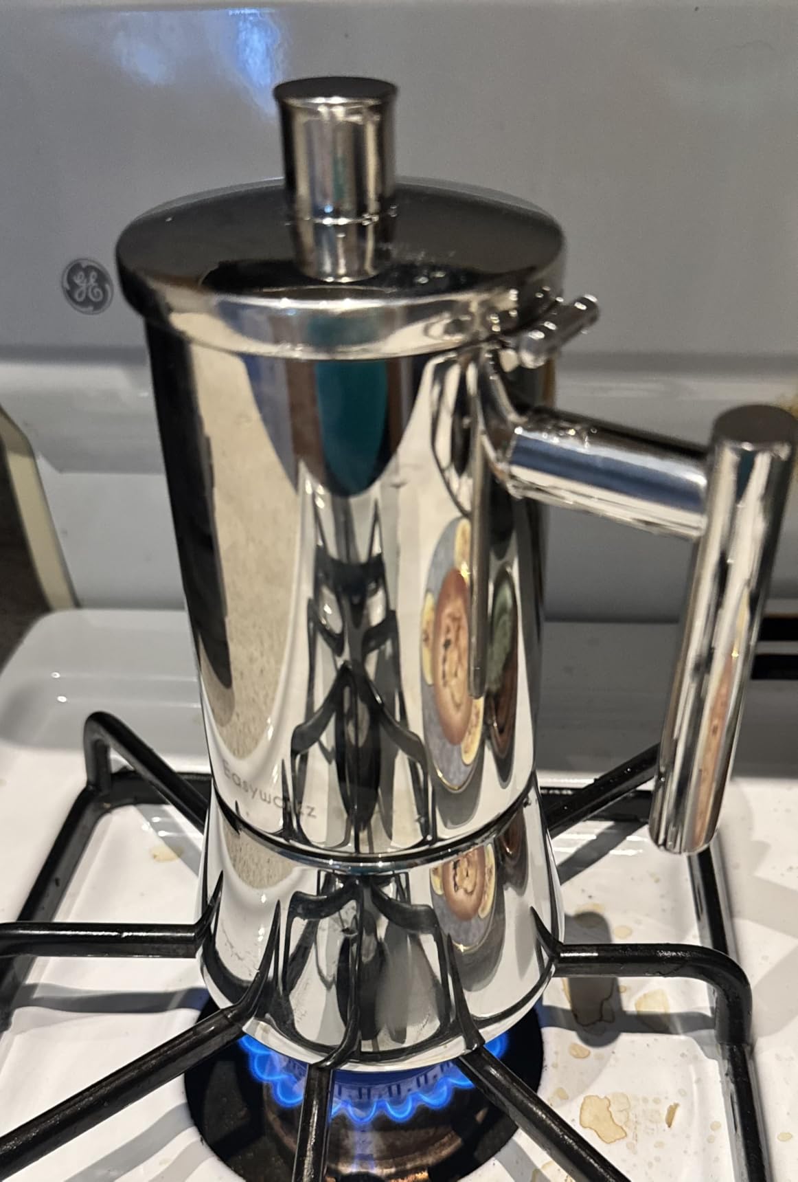 Easyworkz Diego Stovetop Espresso Maker Stainless Steel Italian Coffee Machine Maker 6Cup 10 oz Moka Pot Induction Espresso Pot customer photo 2