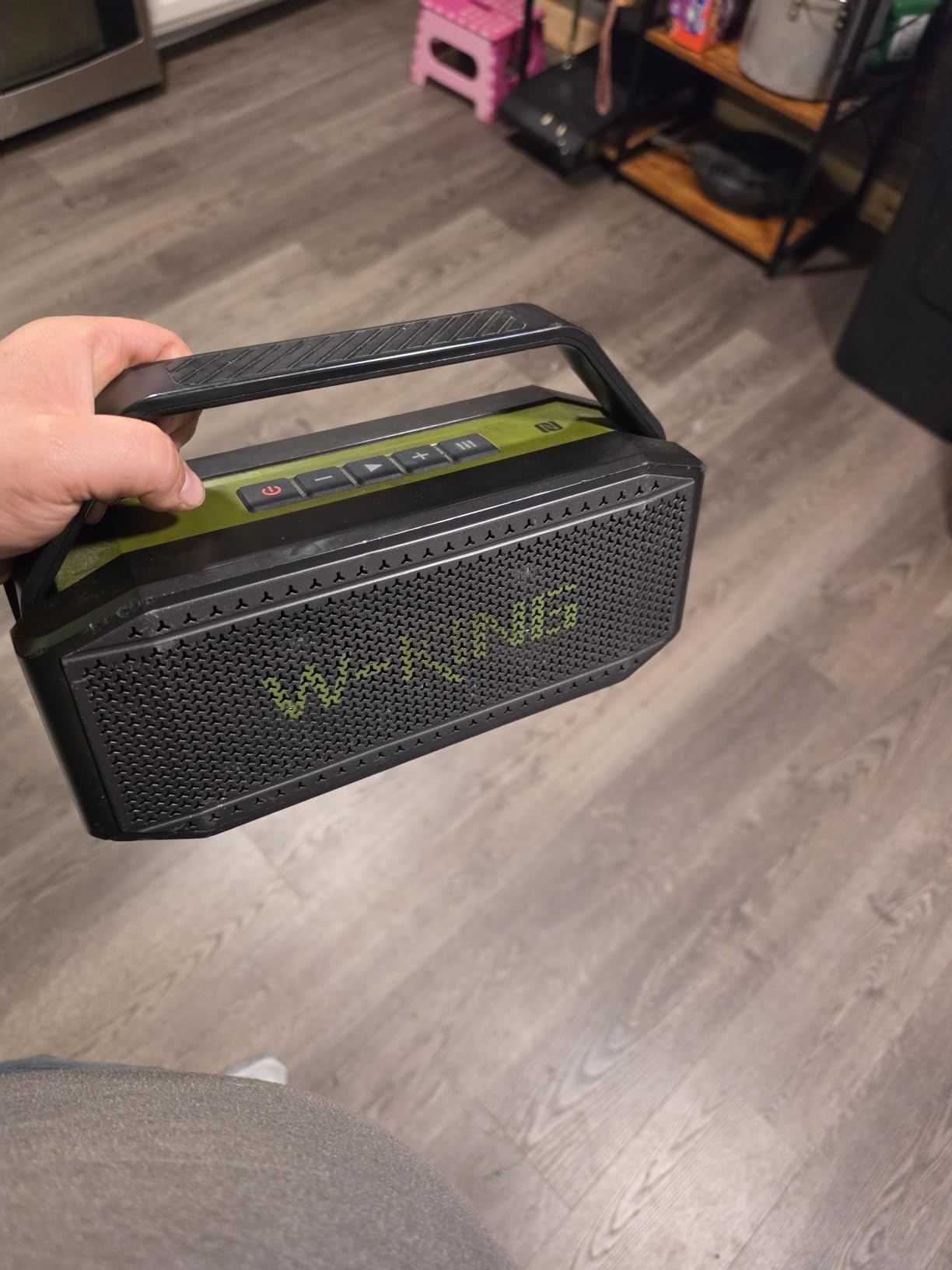 W-KING Bluetooth Speaker, 100W Peak Outdoor Portable Loud Speakers Wireless customer photo 2