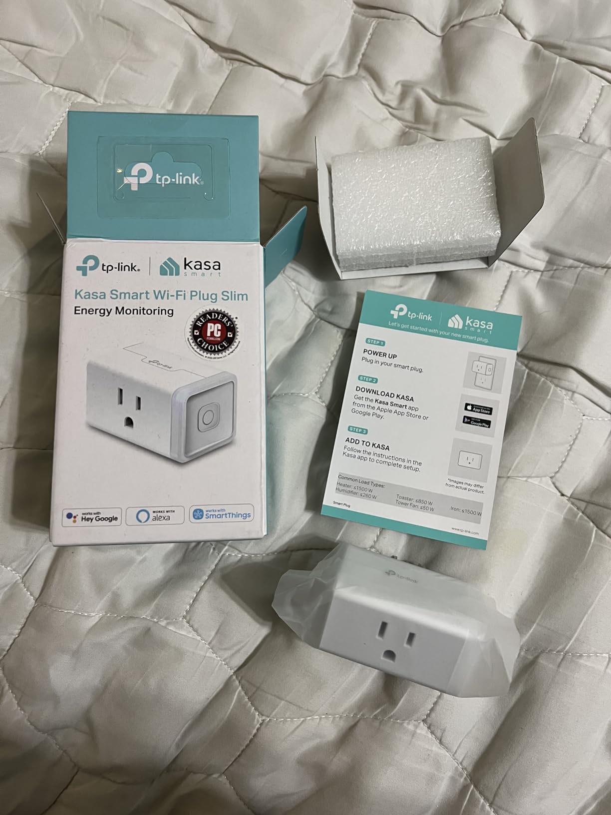 Kasa Smart Plug Mini with Energy Monitoring, KP115 customer photo 1