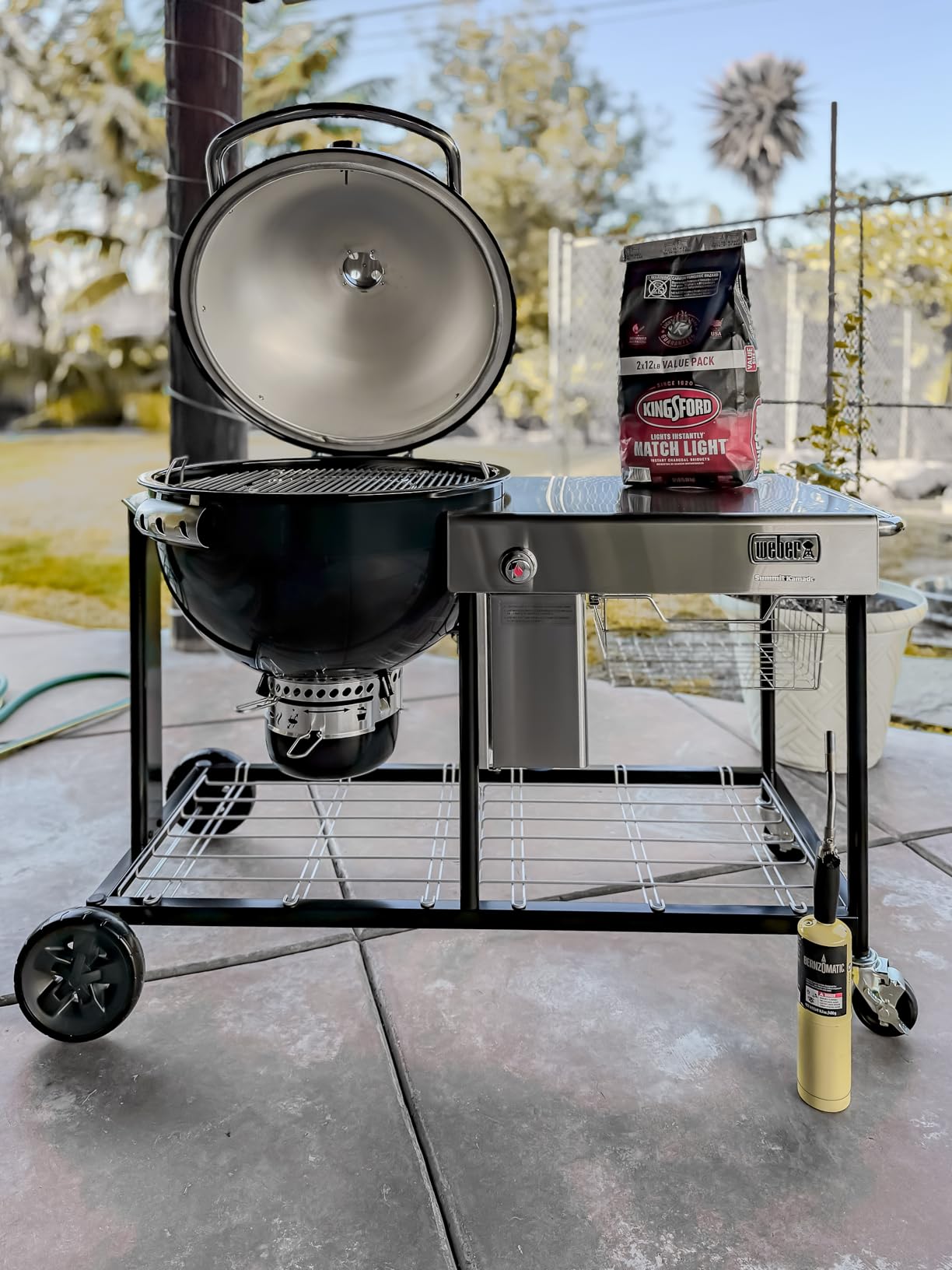 Weber® Summit® Kamado S6 Charcoal Grilling Center with Gas Ignition, Black customer photo 1