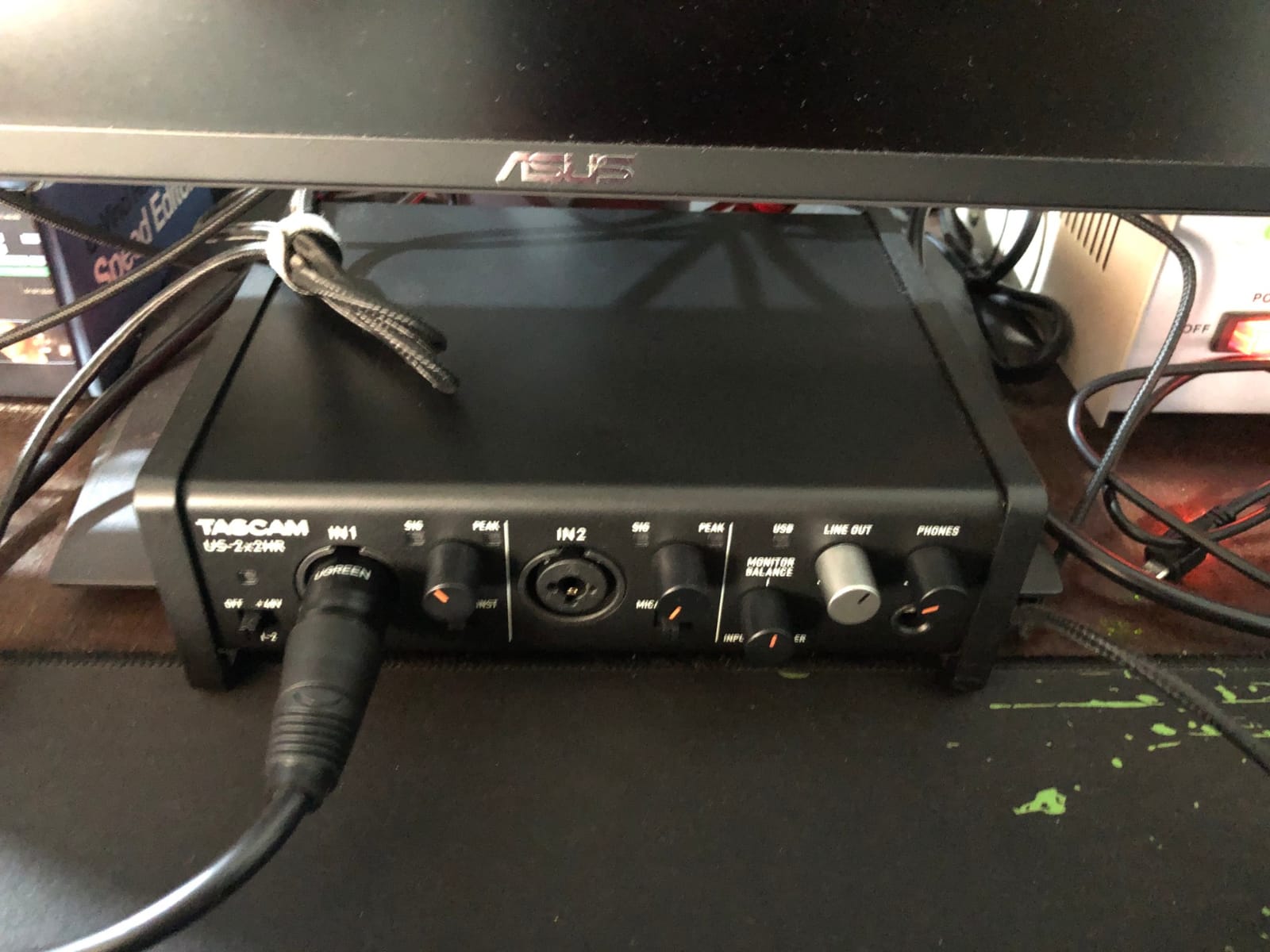 Tascam US-2x2HR 2 Mic 2IN/2OUT High Resolution Versatile USB Audio Interface for Recording, Streaming, Podcasting, Songwriting customer photo 2