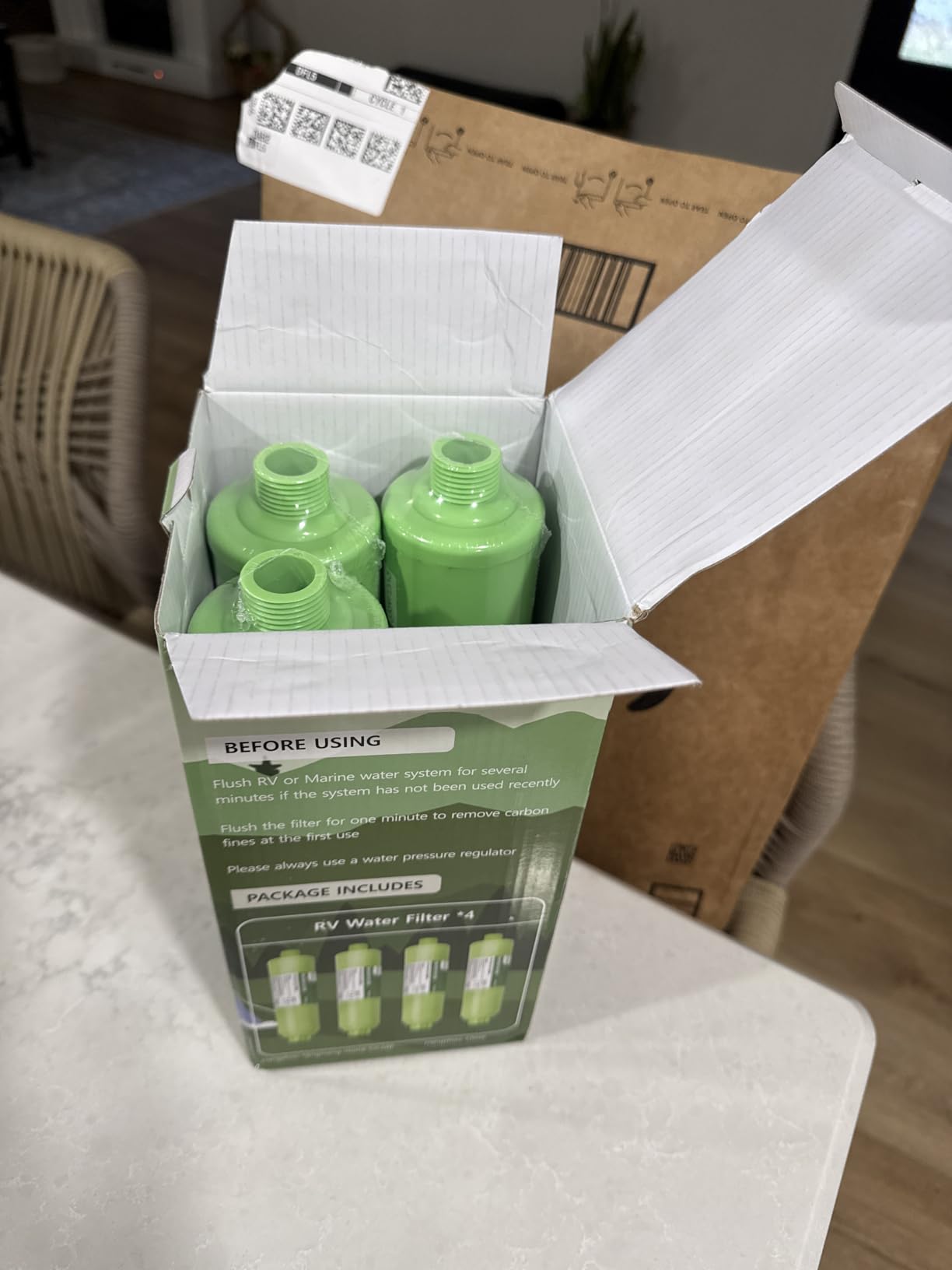 RVGUARD Inline RV Water Filter, 4 Pack customer photo 2