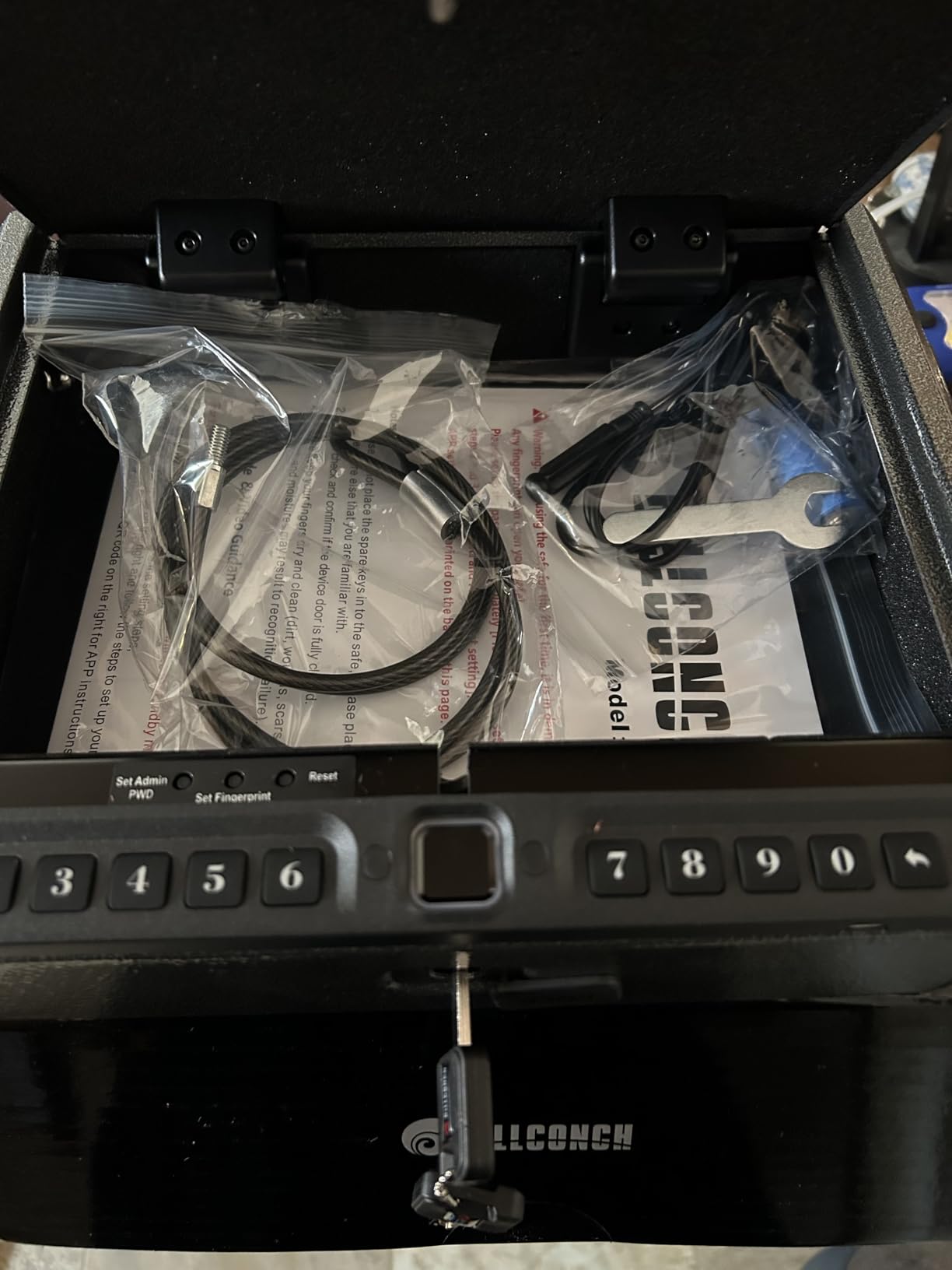 BILLCONCH Smart Gun Safe with Fingerprint, App, Keypad,LCD& Security Cable customer photo 2