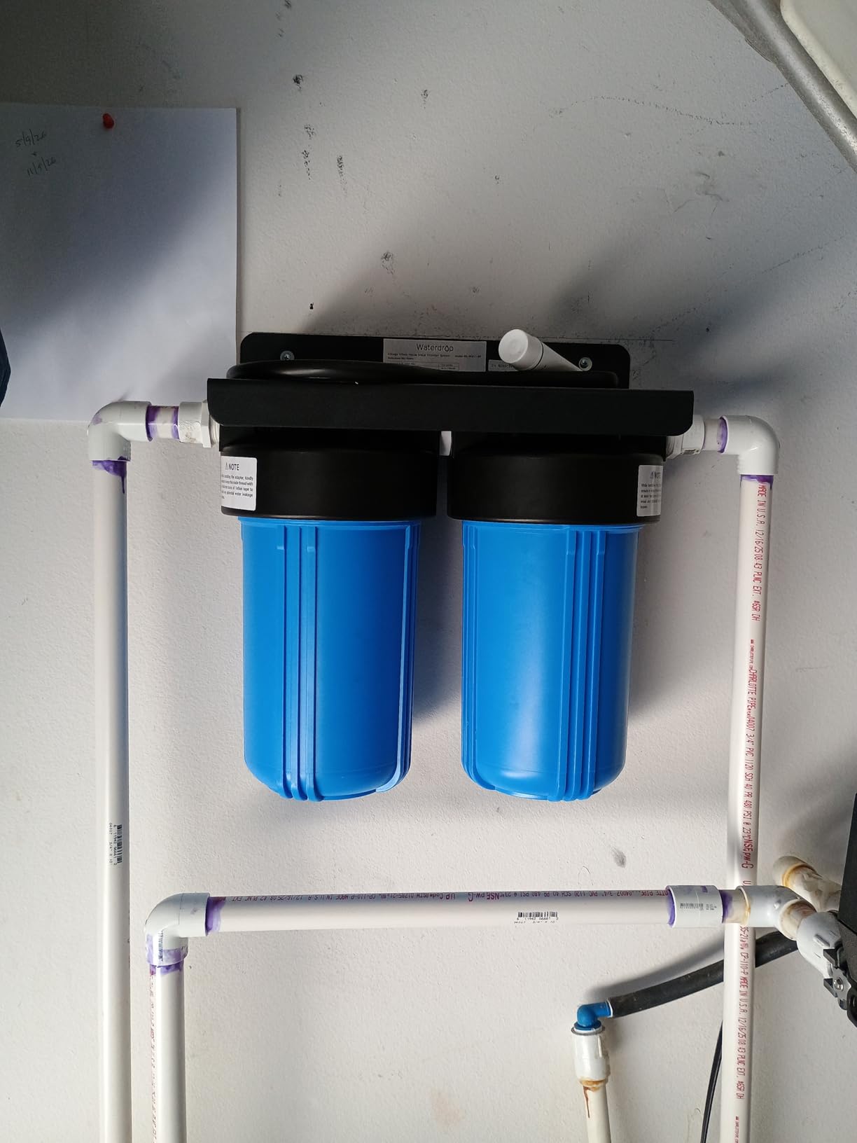Waterdrop WHF21-PG 2-Stage Whole House Water Filter System, 5 Micron customer photo 2