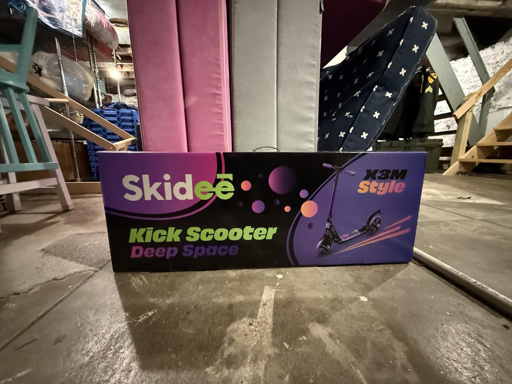 Skidee Adult & Teen Scooter Adjustable Height, Folding, Large Wheels, Lightweight, Durable, Anti-Shock Suspension, Up to 220 lbs customer photo 1
