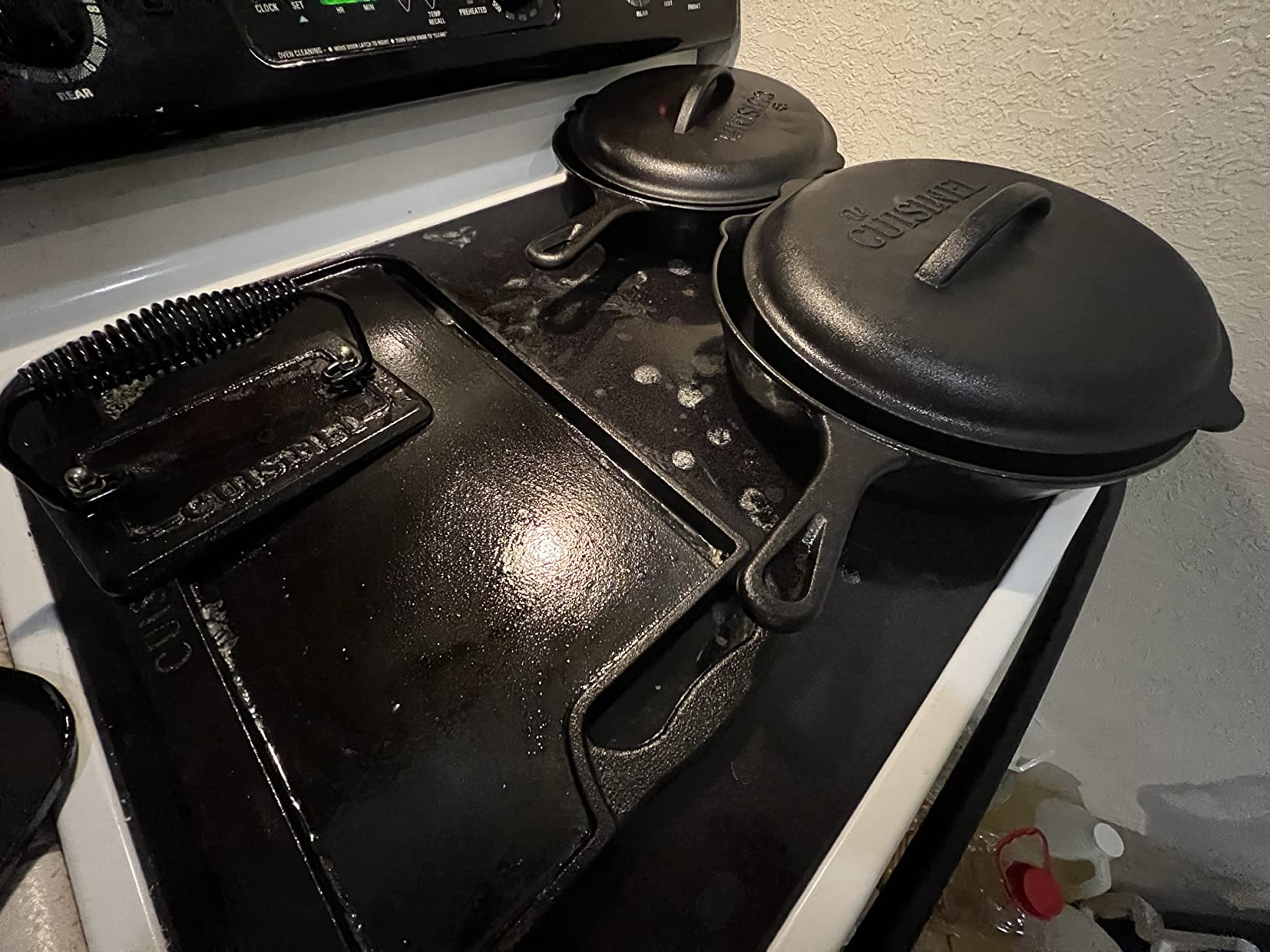 Cuisinel Cast Iron Skillet with Lid - 12