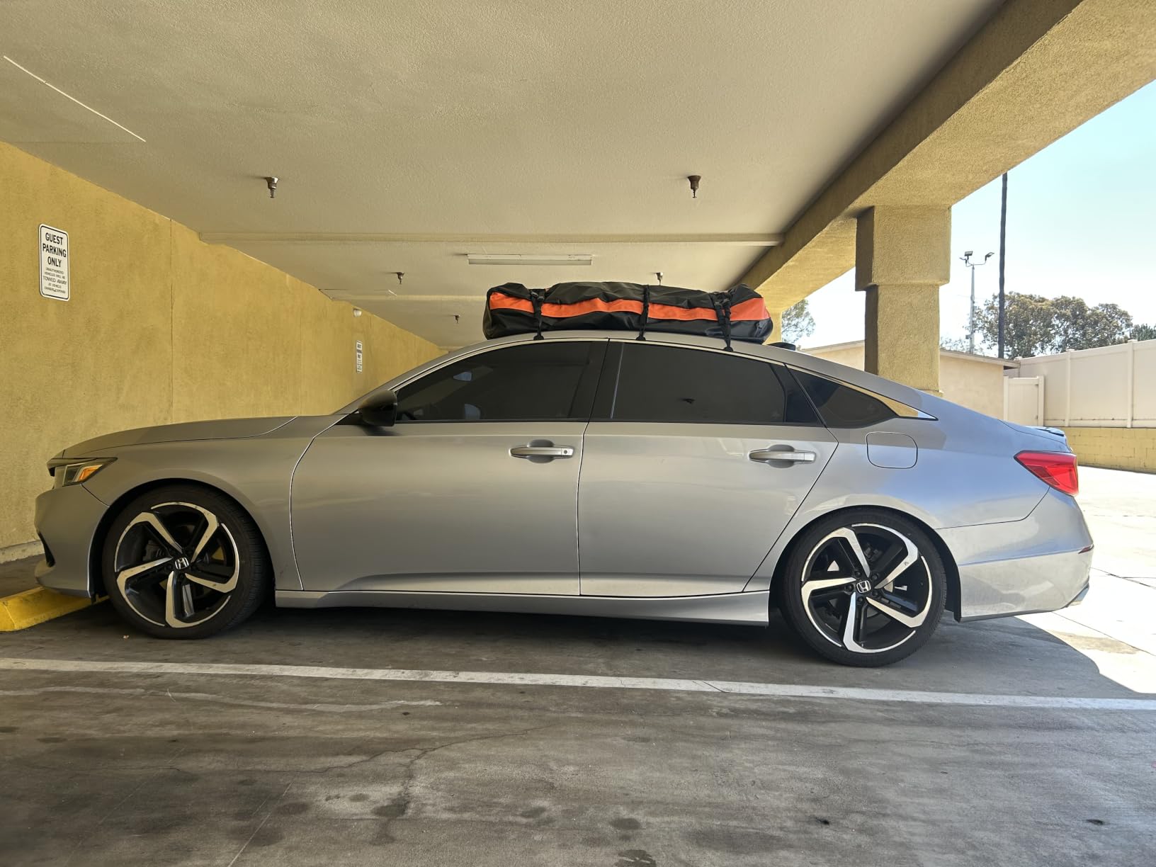 Car Rooftop Cargo Carrier Bag, 21 Cubic Feet 100% Waterproof Heavy Duty 840D Car Roof Bag for All Vehicle with/Without Racks - Anti-Slip Mat, 6 Door Hooks, Storage Bags, 2 Extra Straps, Luggage Lock customer photo 2