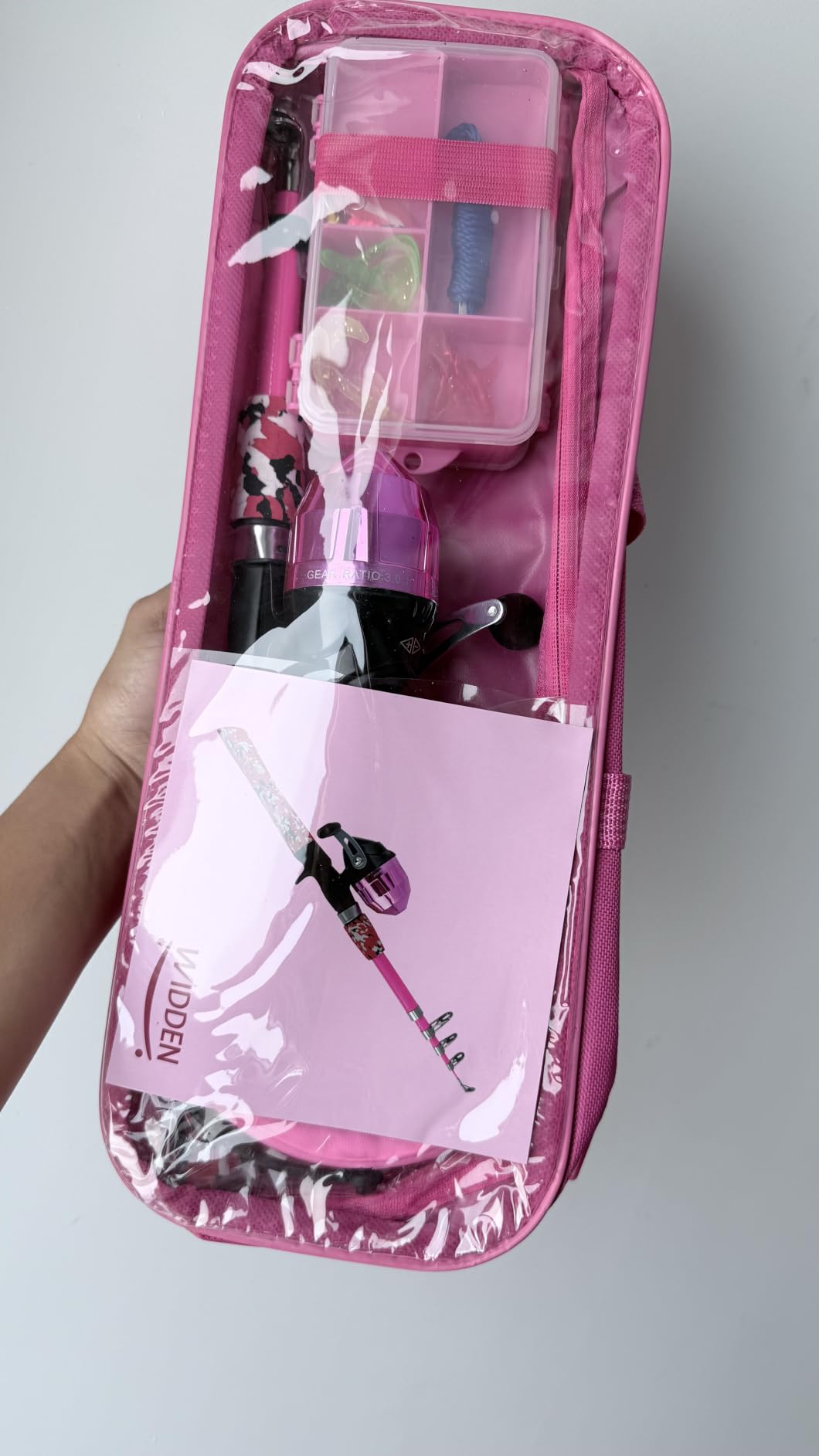 WIDDEN Kids Fishing Pole with Reel Beginner Kit for Boys Girls Ages 3-12 customer photo 2