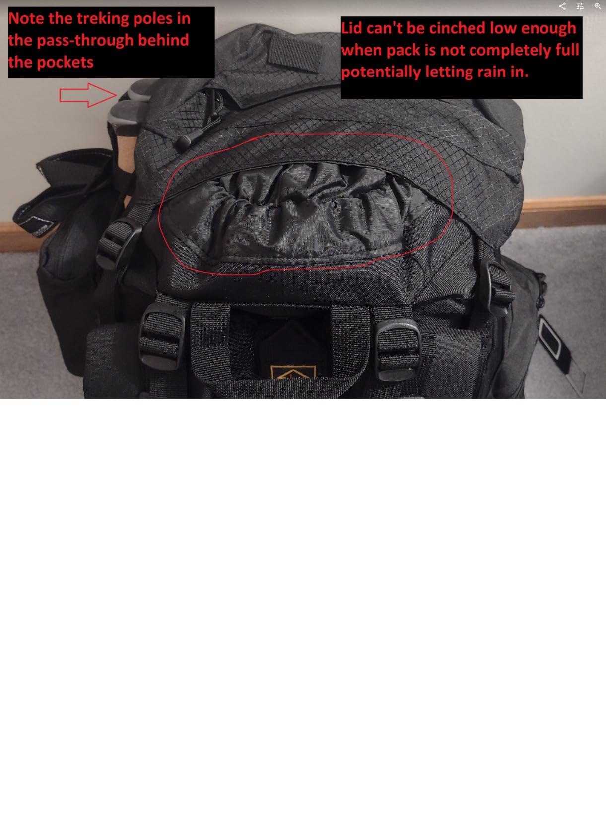 Teton 75L Explorer Internal Frame Backpack for Hiking, Camping, Backpacking, Rain Cover Included, Olive customer photo 2