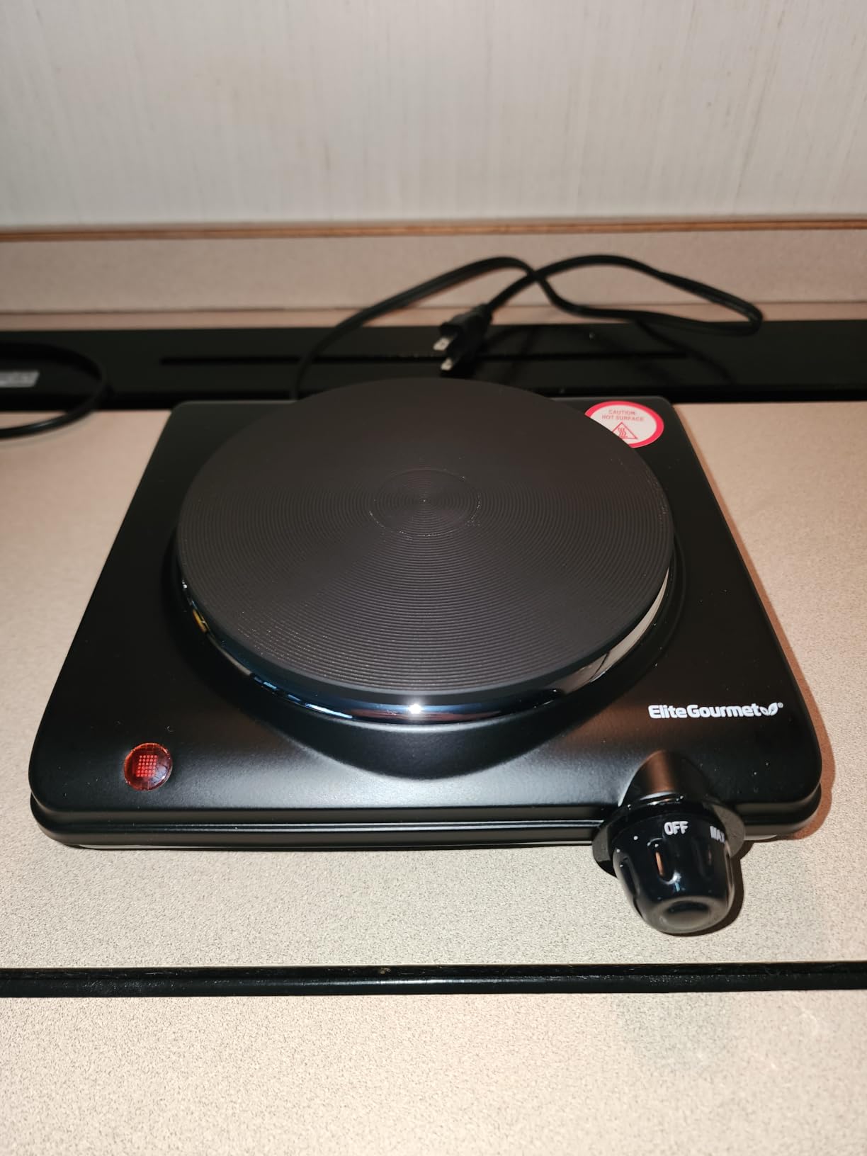 Elite Gourmet Electric Burner, 1000W Cast Iron Hot Plate, 7 Heat Settings customer photo 1