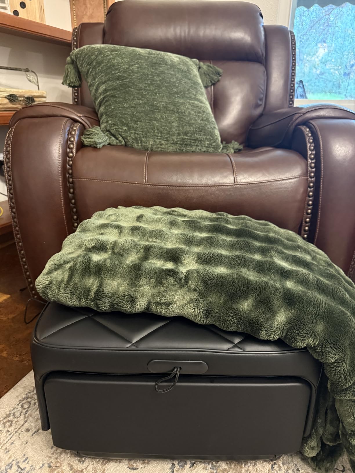 COMFIER Shiatsu Foot & Calf Massager with Heat,2 in 1 Ottoman,FSA Eligible customer photo 1