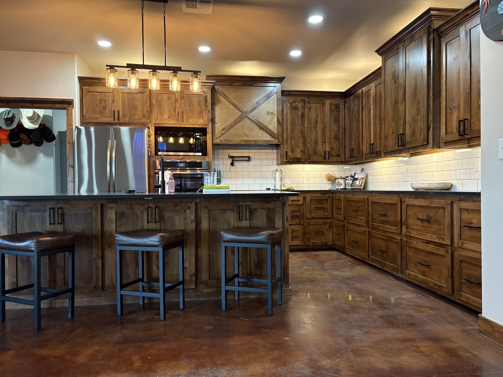 Farmhouse Kitchen Island Light Fixtures, Dining Room Light Fixture, 5-Light customer photo 2