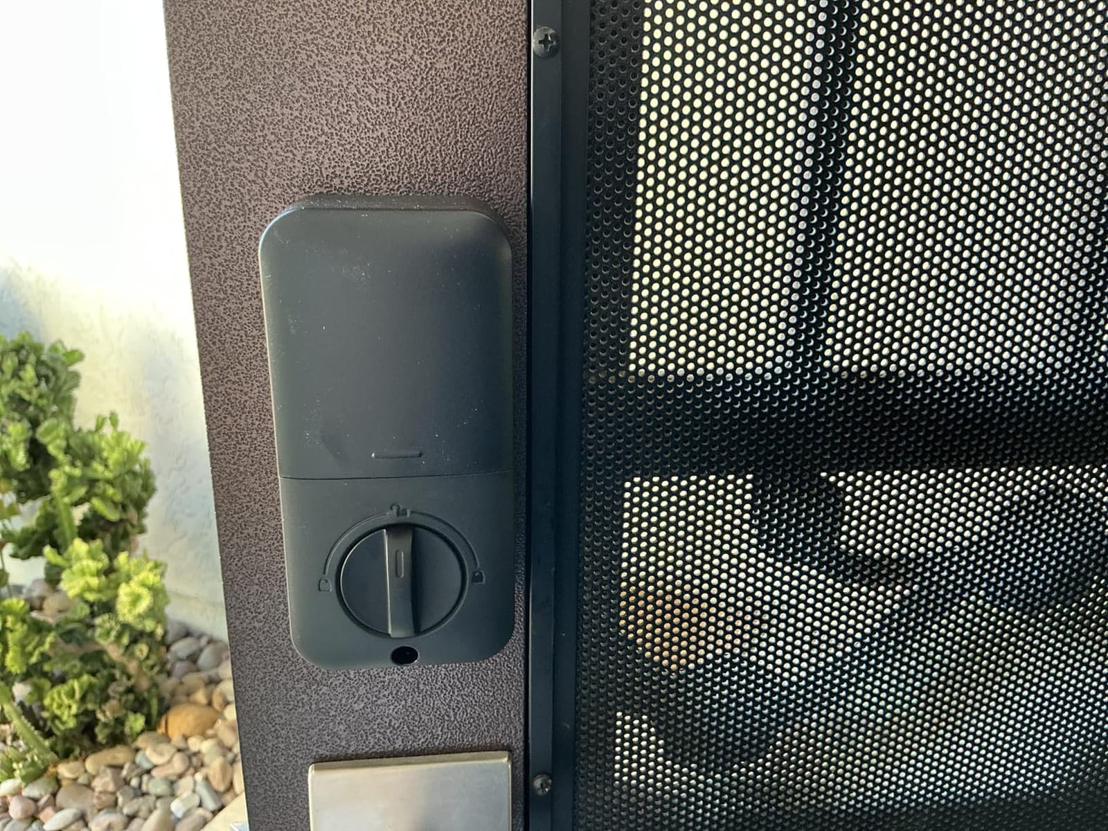 TEEHO TE002 Fingerprint Deadbolt with Keypad for Front Door, Matte Black customer photo 1