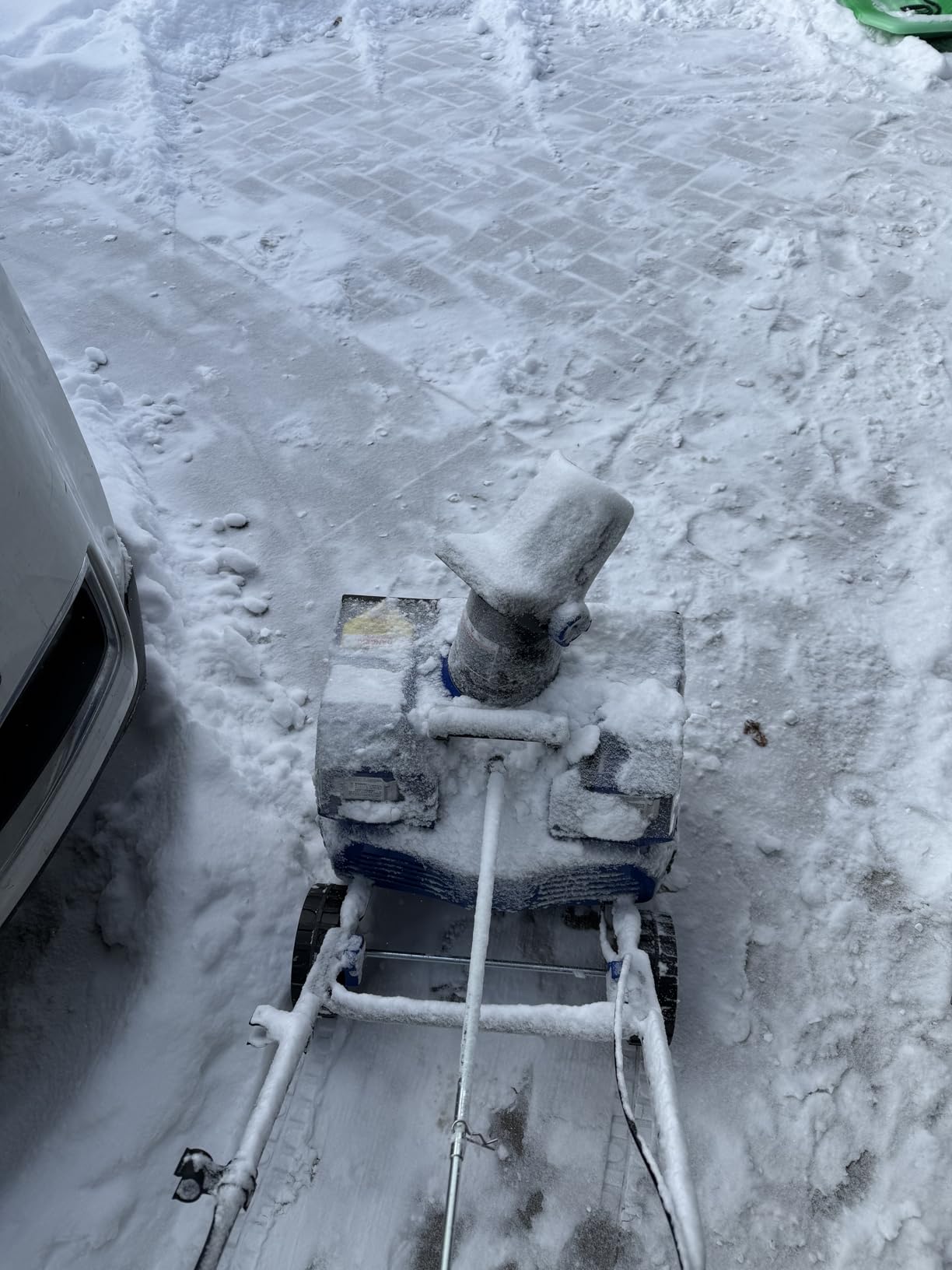 Snow Joe 48V Cordless Snow Blower Kit with Cover, Scraper & LED Headlight, 1200W Brushless Motor, 2x 4Ah Batteries & Charger, 18