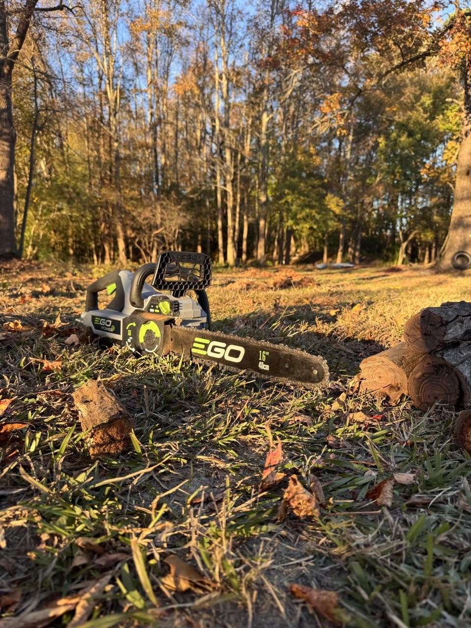 EGO POWER+ Chain Saw, 16” Battery Powered Chainsaw, Electric Cordless, Includes 56V 4.0Ah Battery and Charger – CS1613 customer photo 2