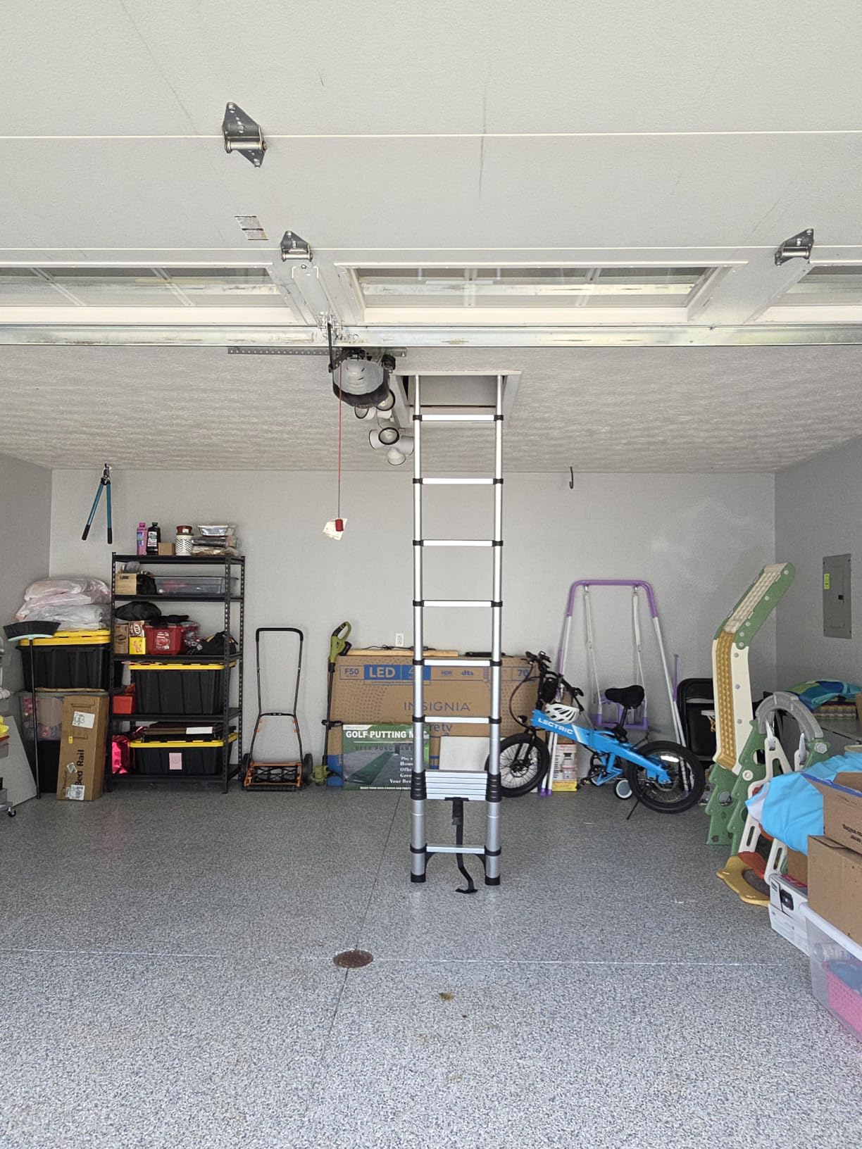 SocTone Telescoping Ladder, Stabilizers, Extension Ladder(12.5FT Standard) customer photo 2