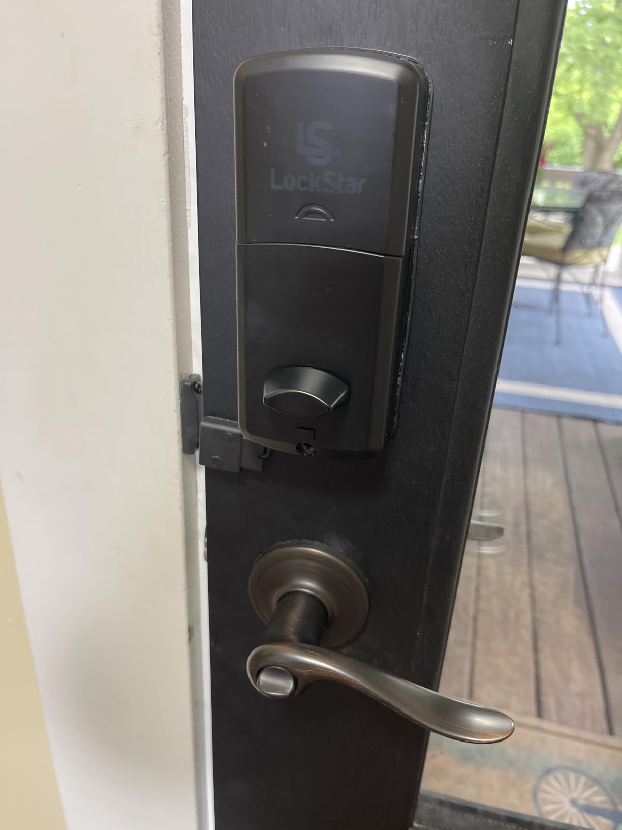 LOCKSTAR® Smart Door Lock • Keyless Entry Deadbolt Door Lock • Multiple Entry Methods – APP • Fingerprint Touch ID • Keypad Code • Card FOB • Traditional Key • Smart Home Devices customer photo 1
