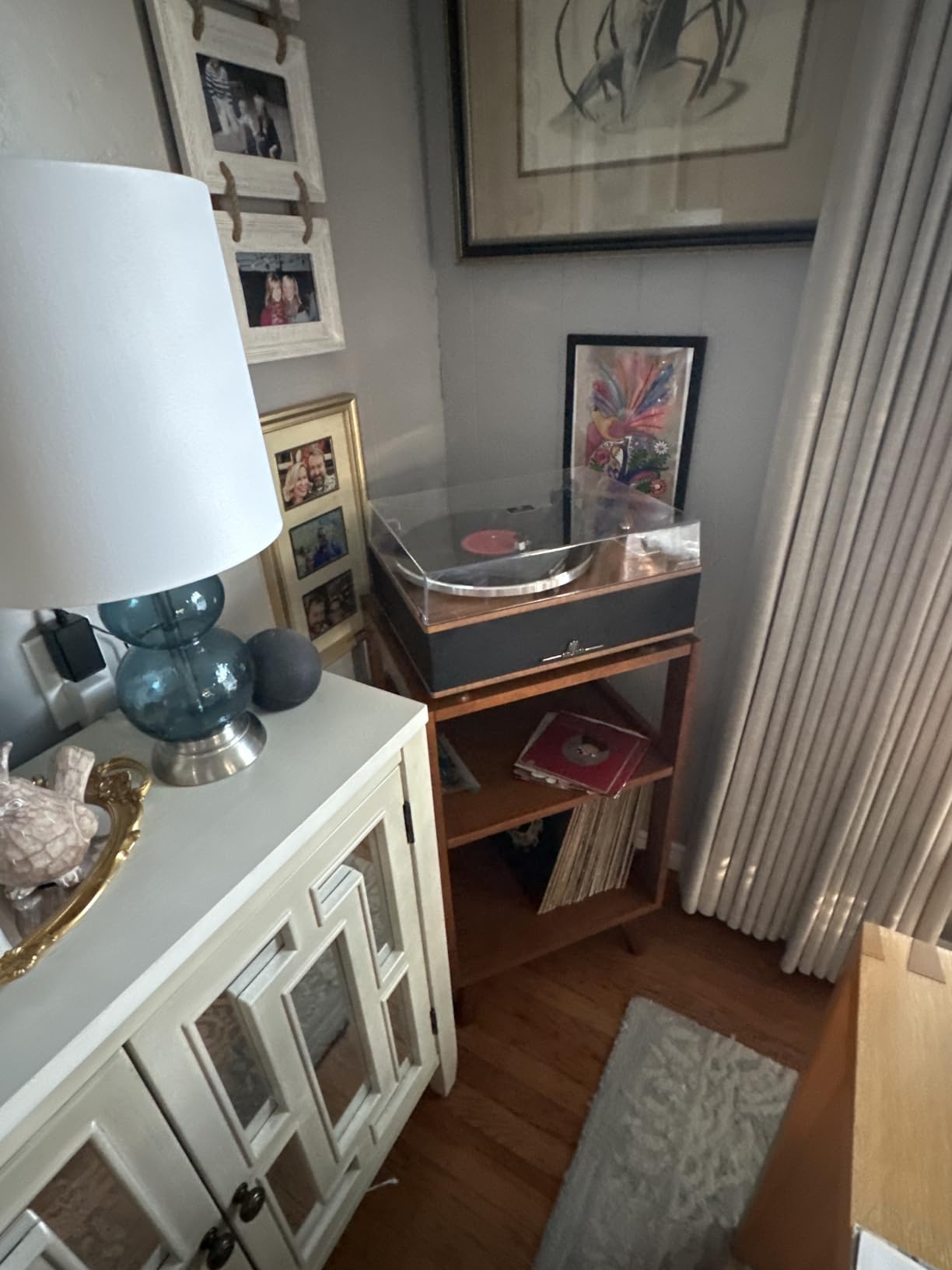 ANGELS HORN Vinyl Record Player, Bluetooth Turntable with Built in Speakers Phono Preamp, High Fidelity Turntables for Vinyl Records with Magnetic Cartridge AT-3600L, Belt Drive 2-Speed customer photo 2