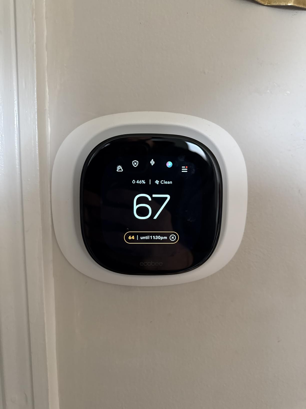 ecobee Smart Thermostat Premium - WiFi, Siri & Alexa Built-In, Smart Sensor customer photo 1