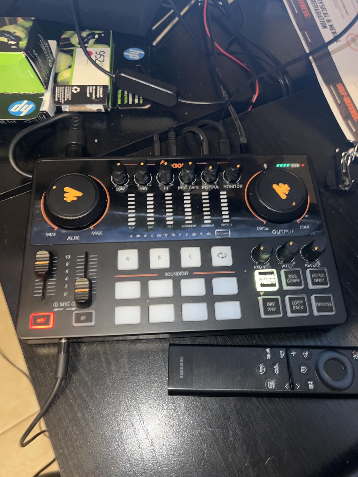 MAONO AME2 Audio Interface Mixer, Podcast Studio Console with XLR Input customer photo 1
