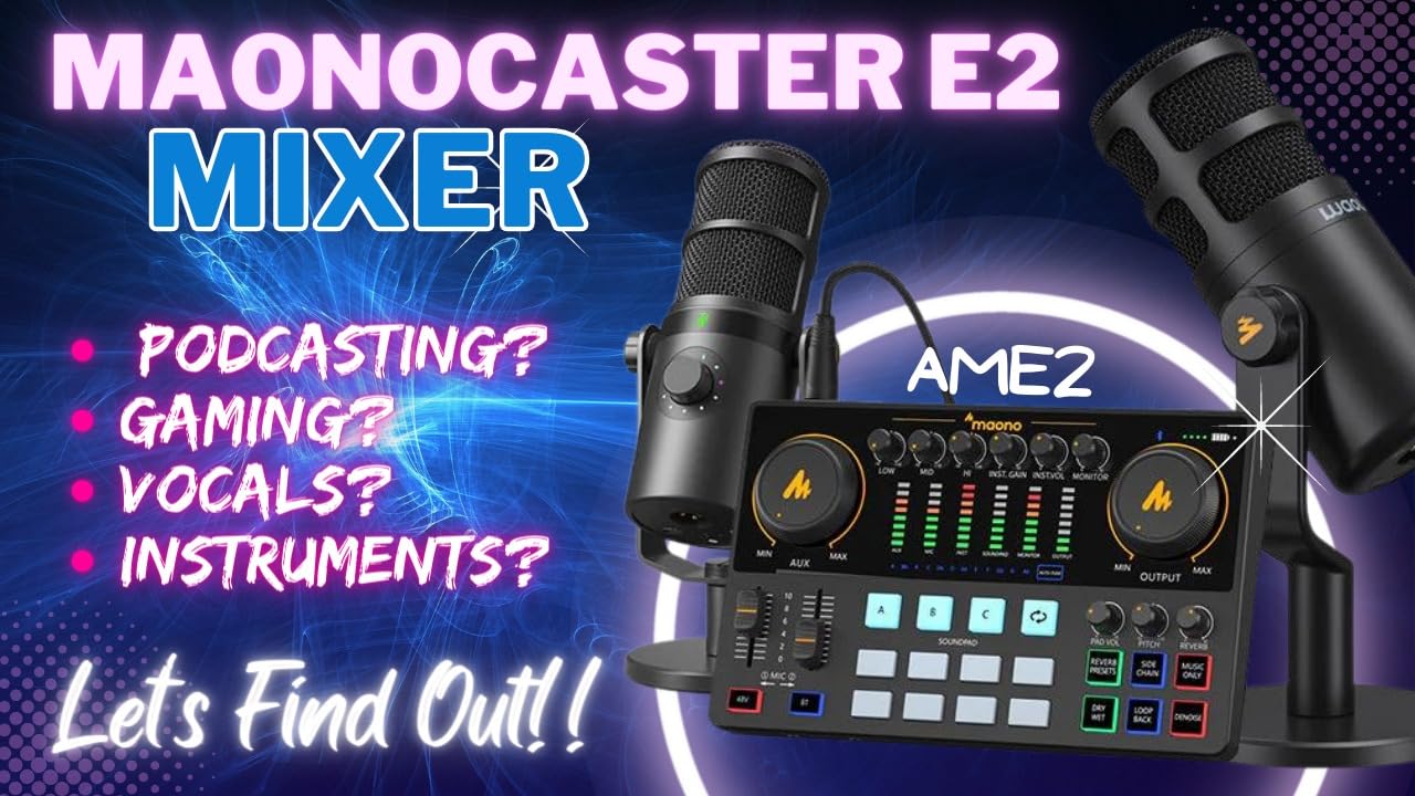 MAONO AME2 Audio Interface Mixer, Podcast Studio Console with XLR Input customer photo 2